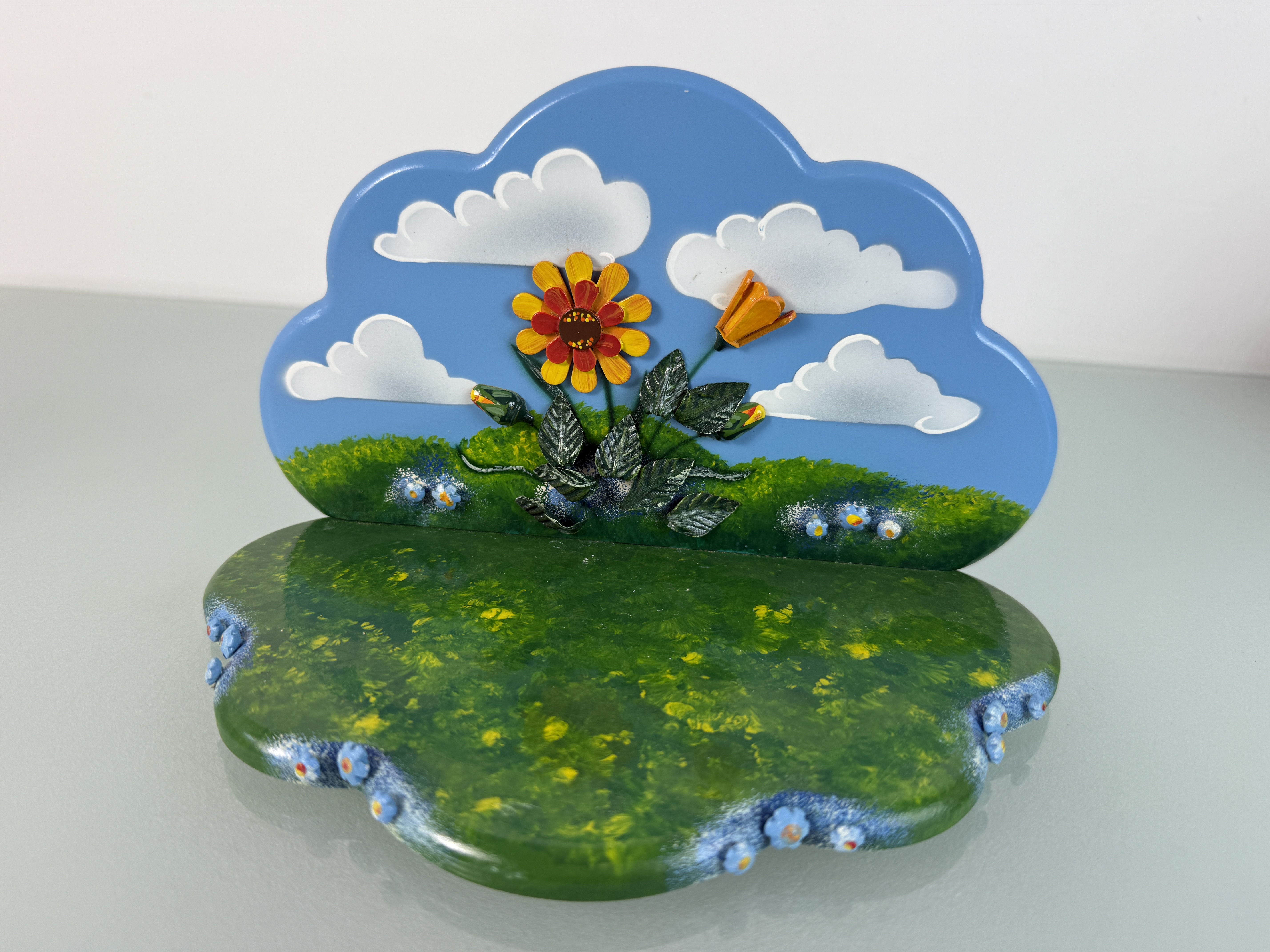 Erzgebirge Sammler Figur Display 14,5 x 22 x 15,2 cm. Top Zustand   