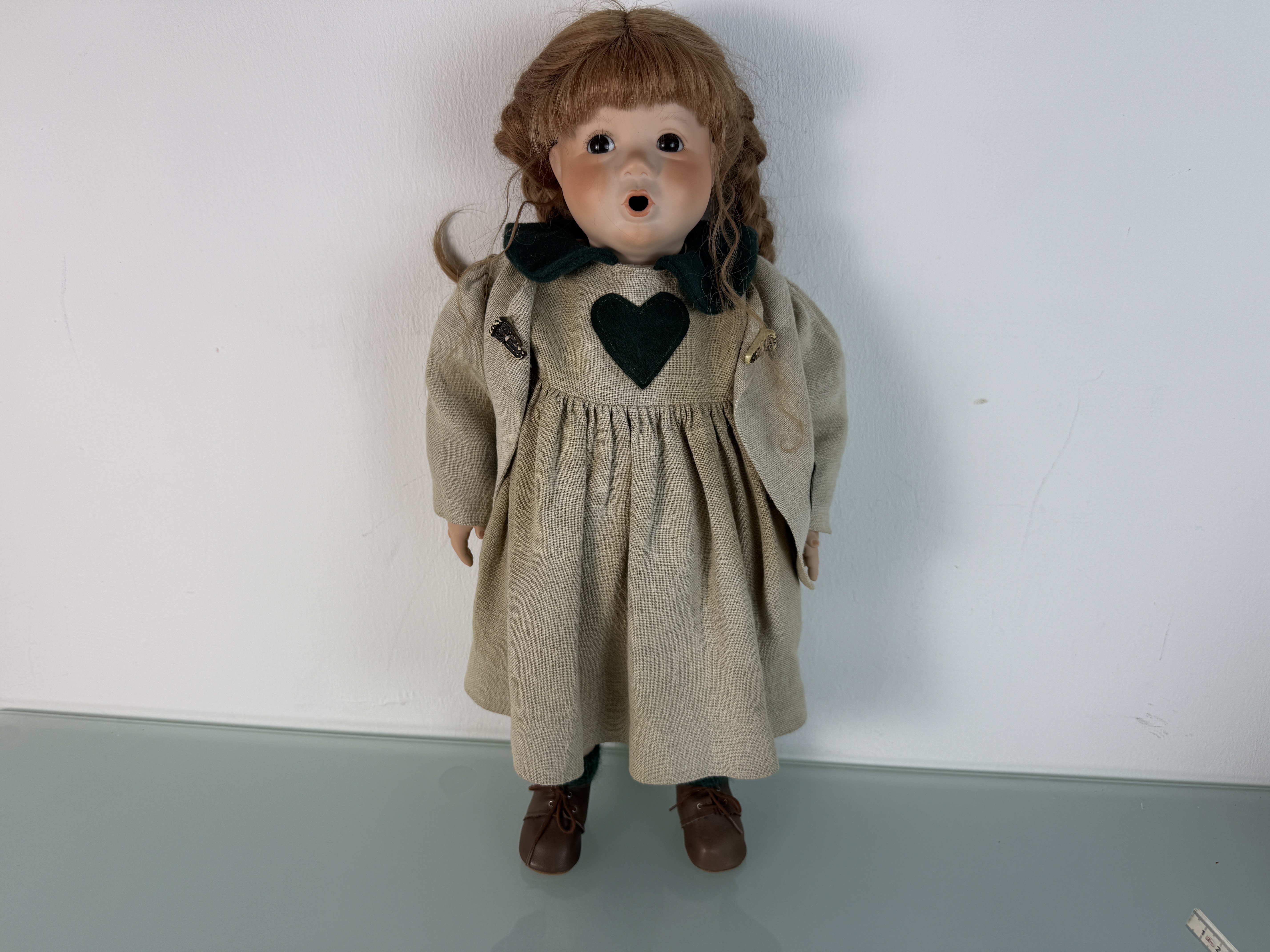 Künstlerpuppe Puppe Porzellan Puppe 54 cm Top Zustand