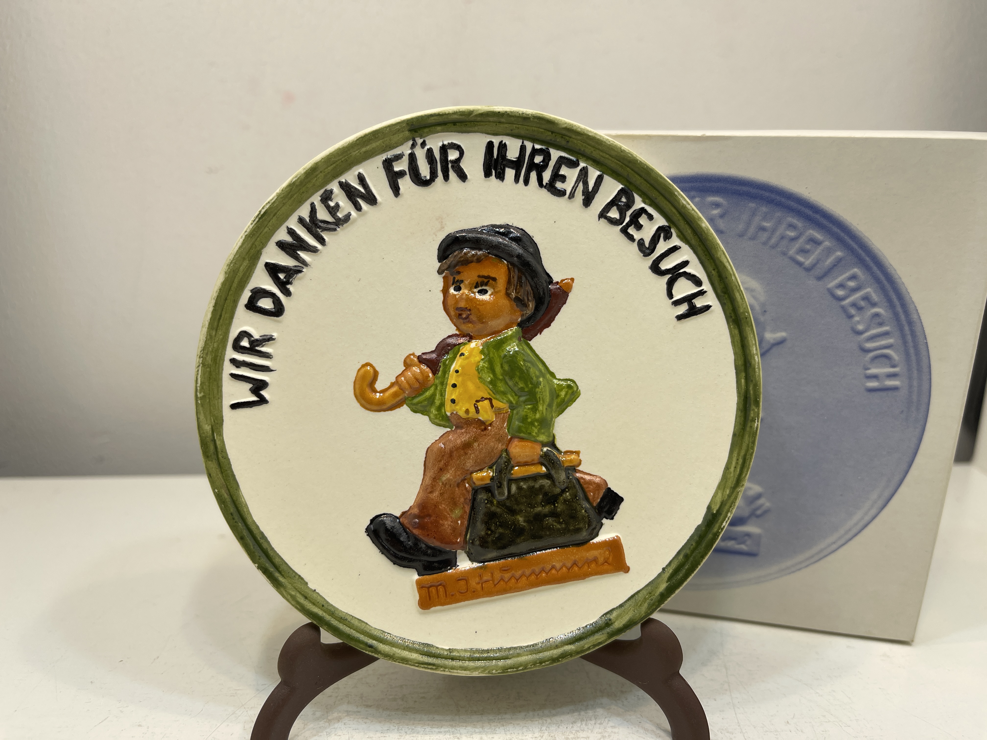  M.I. Hummel Plakette Ø 10 cm. 1 Wahl. Zustand siehe Fotos