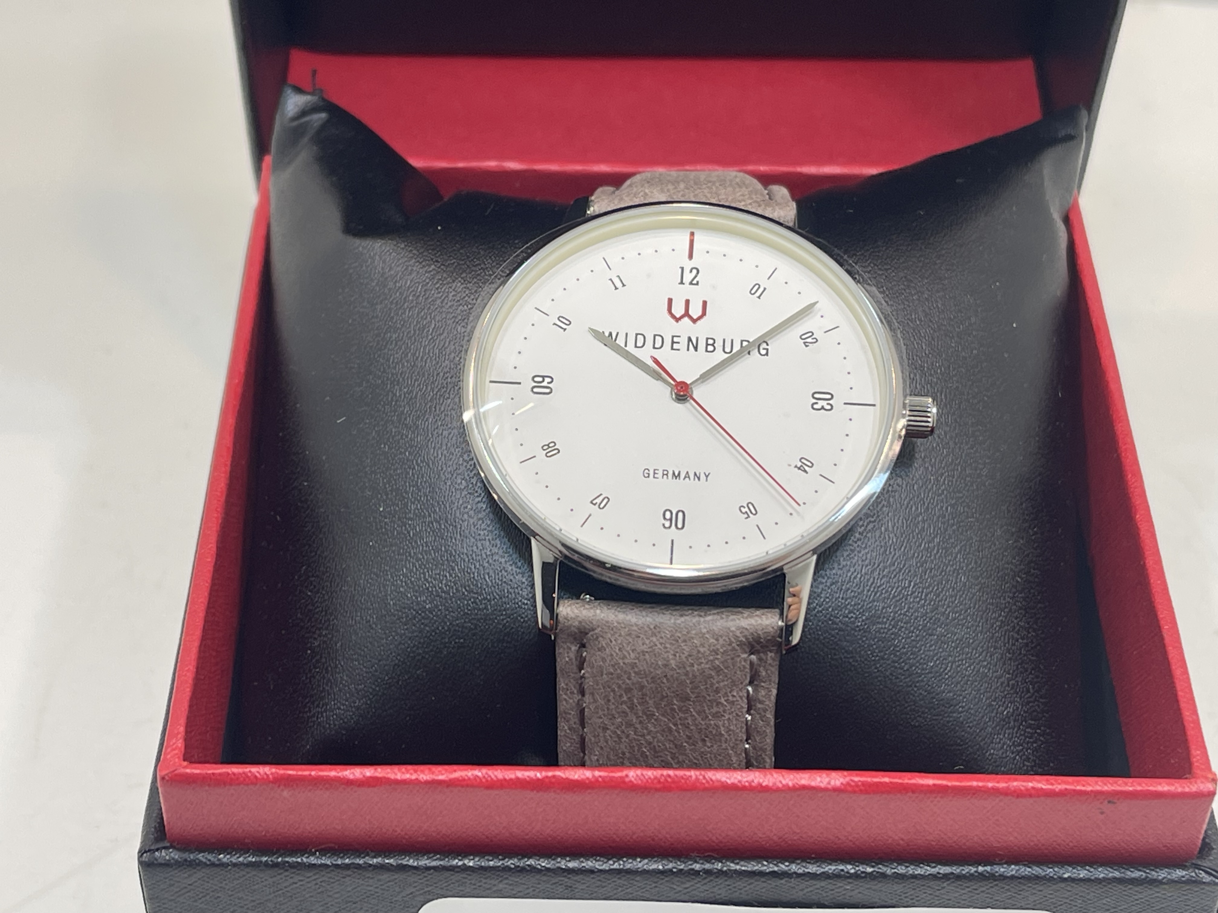 WIDDENBURG Herren Echt Leder Armbanduhr Quartz  - Top Zustand 