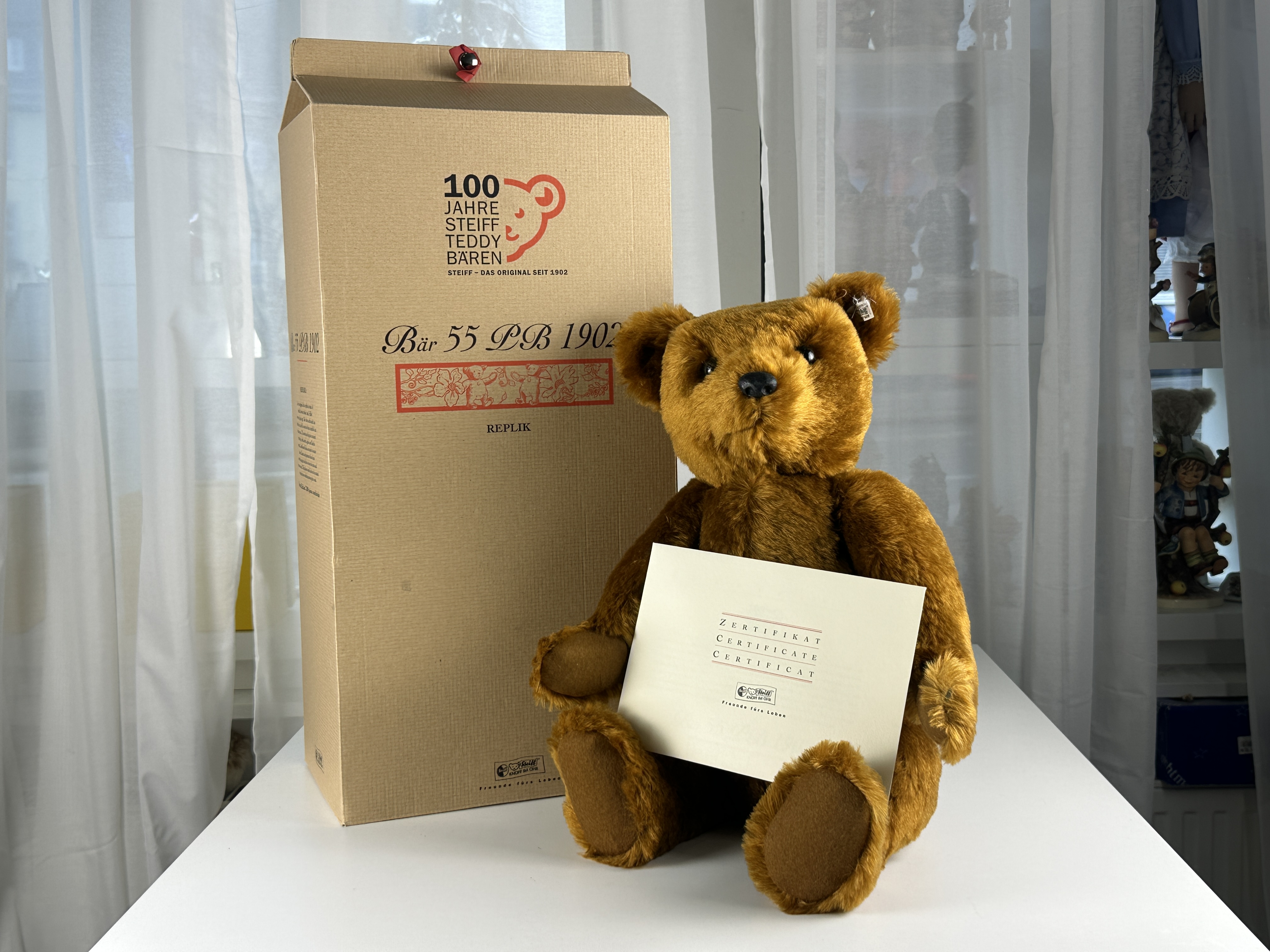 Steiff Tier 404009 PB 55 Teddy Bär 55 cm mit OVP & Zertifikat in Top Zustand 
