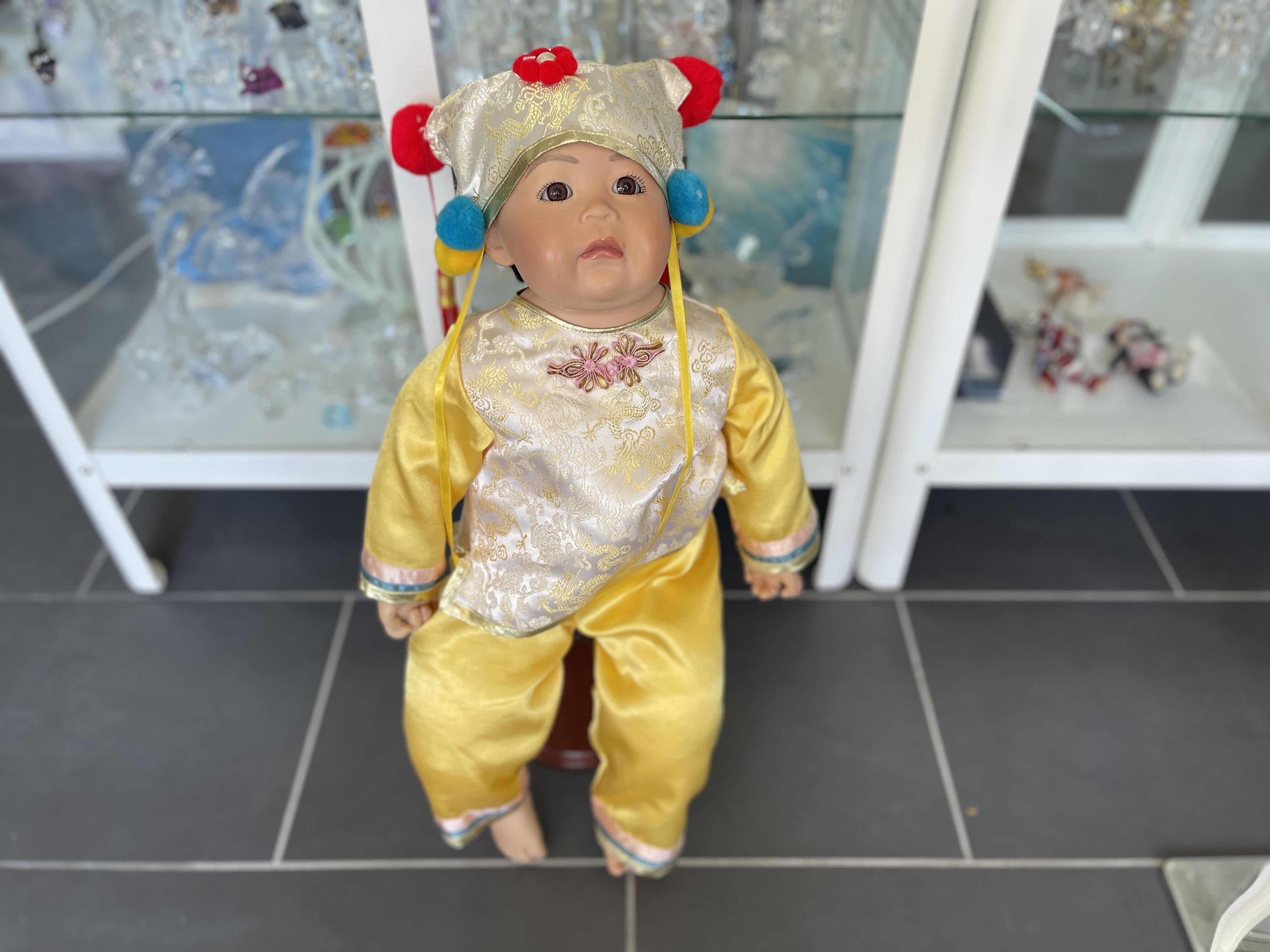 Ping Lau Puppe Resin Puppe 63 cm. Top Zustand  