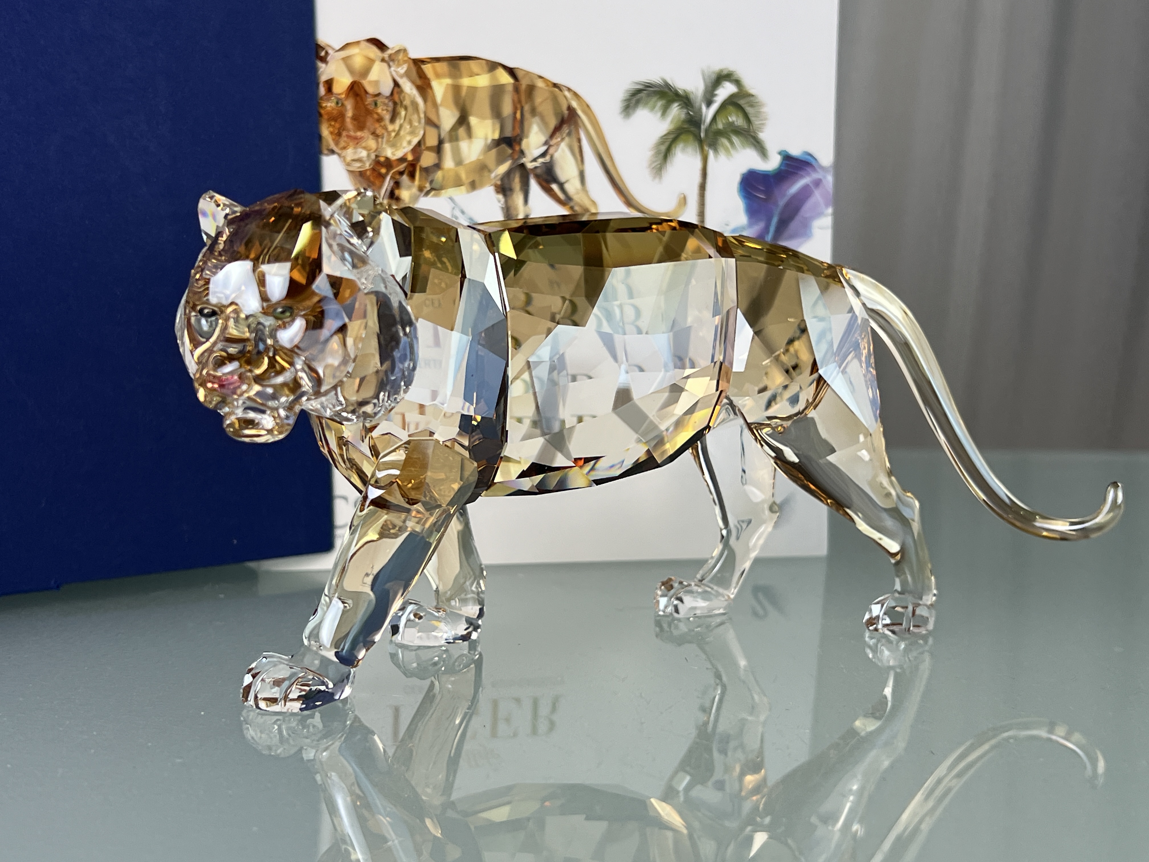 Swarovski Figur 1003148 Tiger 18 cm. Ovp und Zertifikat. Top Zustand  