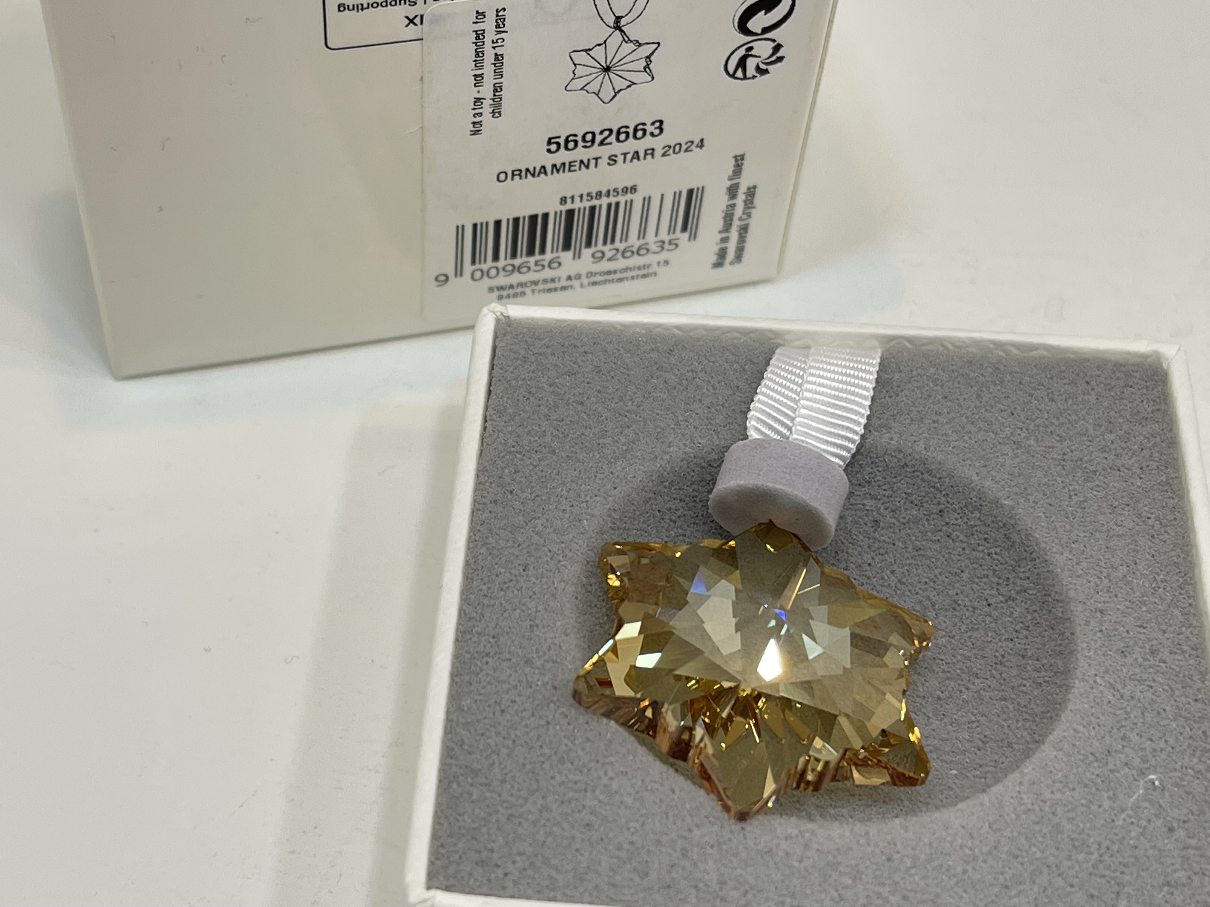 Swarovski Figur 5692663 Weihnachtsstern 3 cm + OVP & Zertifikat- Top Zustand   