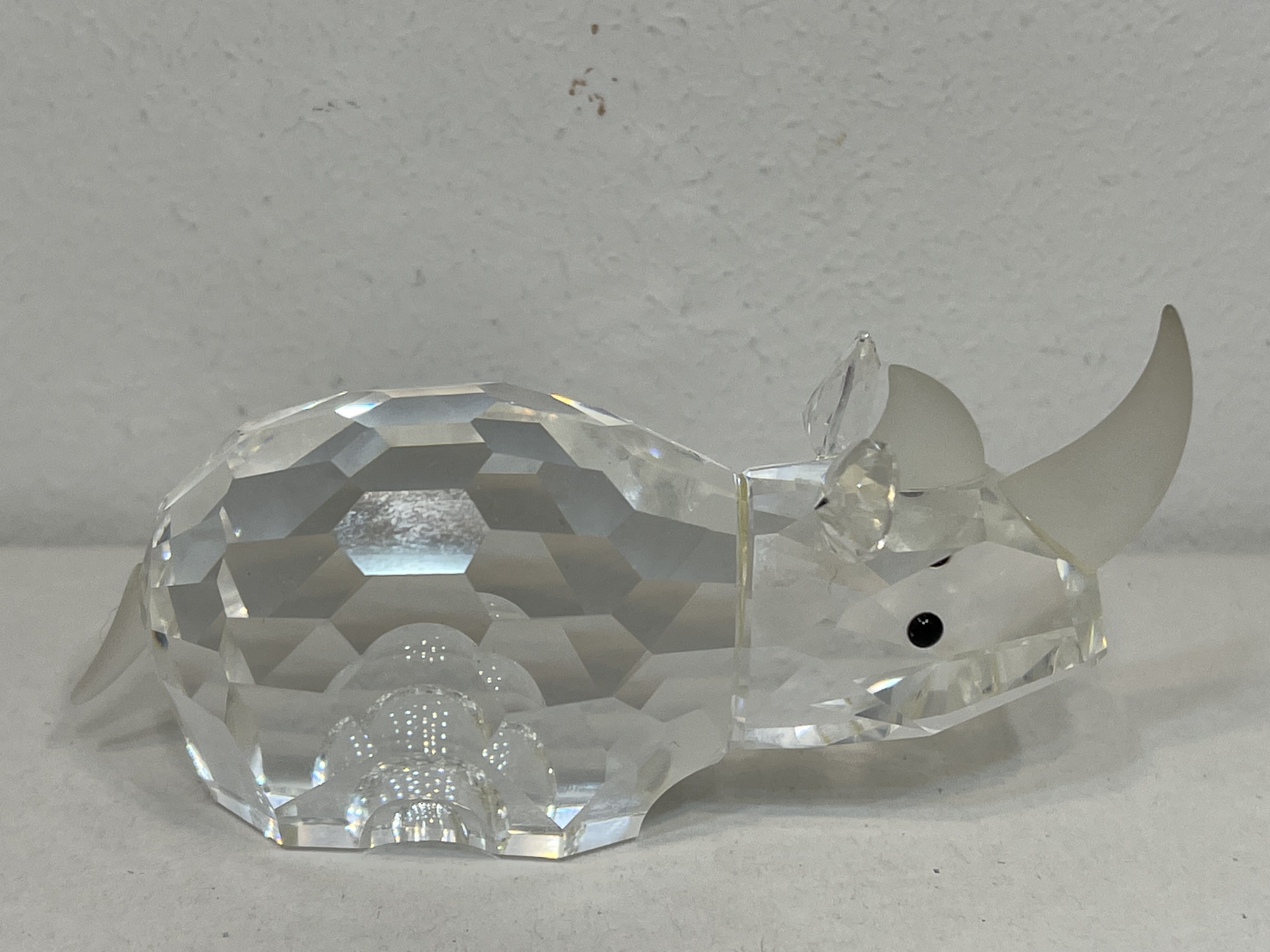 Swarovski Figur 117900 Großes Nashorn 7,5 cm. Top Zustand.  