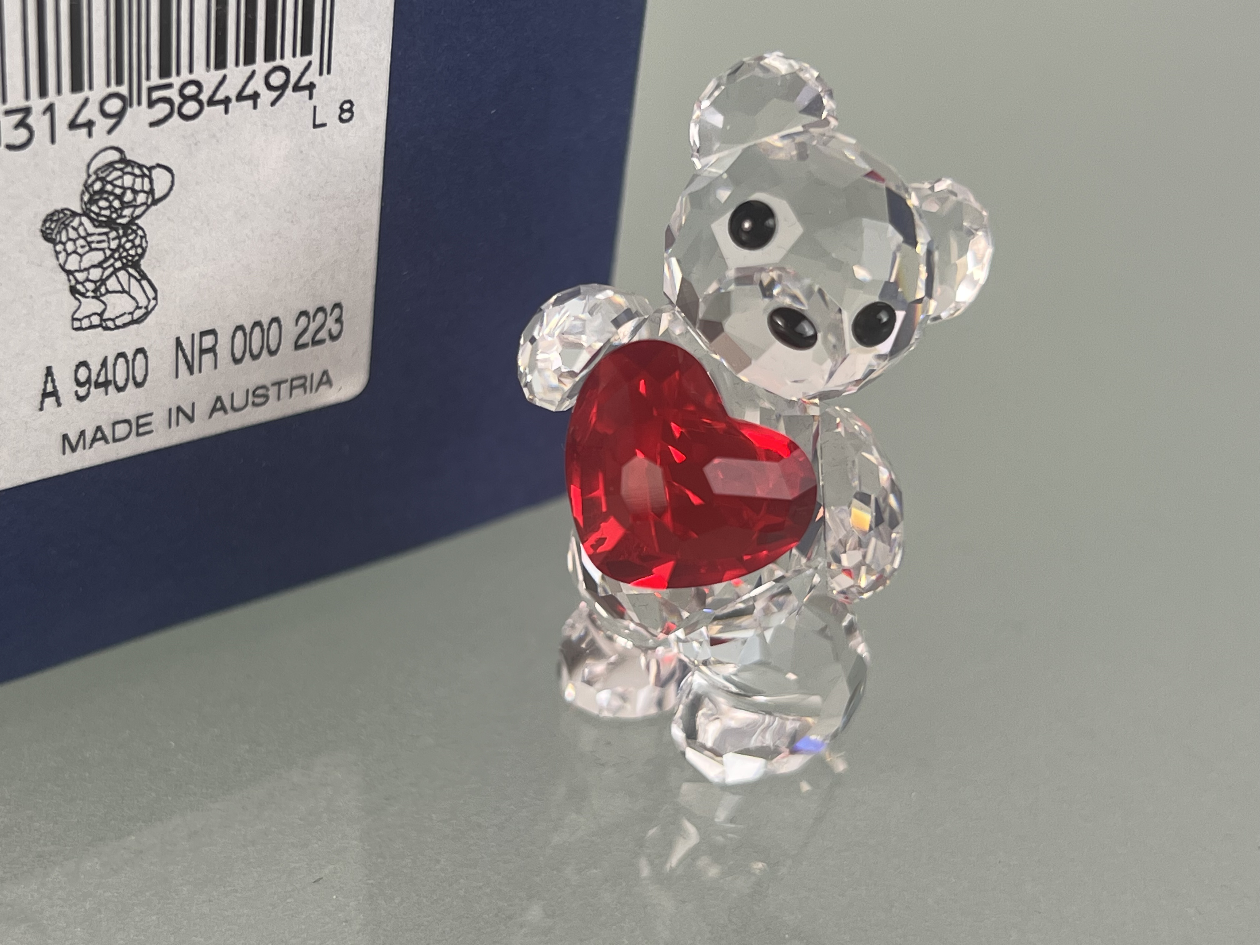 Swarovski Figur 958449 Kris Bär Ein Herz für Dich 4,2 cm. Mit OVP + Zertifikat. Top Zustand