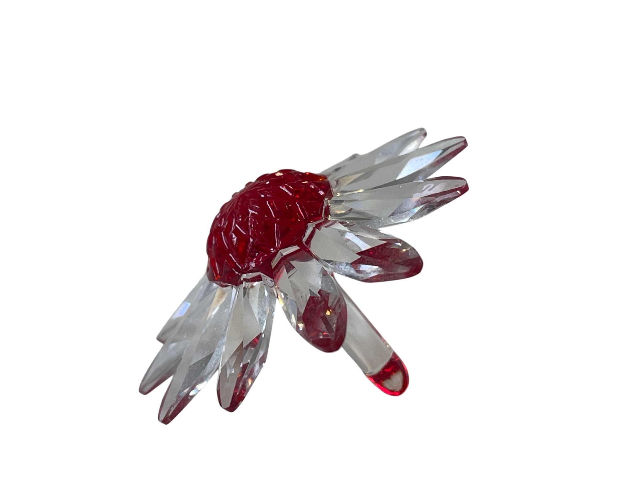 Swarovski Figur Blume - Margerite. Rot 5 cm. Top Zustand