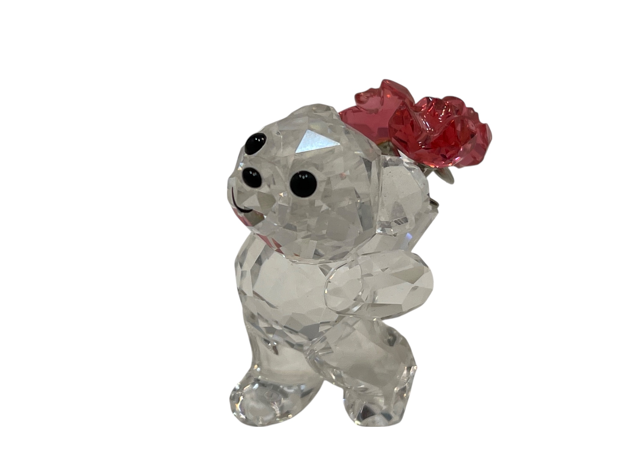 Swarovski Figur 5063324 Kris Bär Sag es mit Rosen 4 cm. Top Zustand