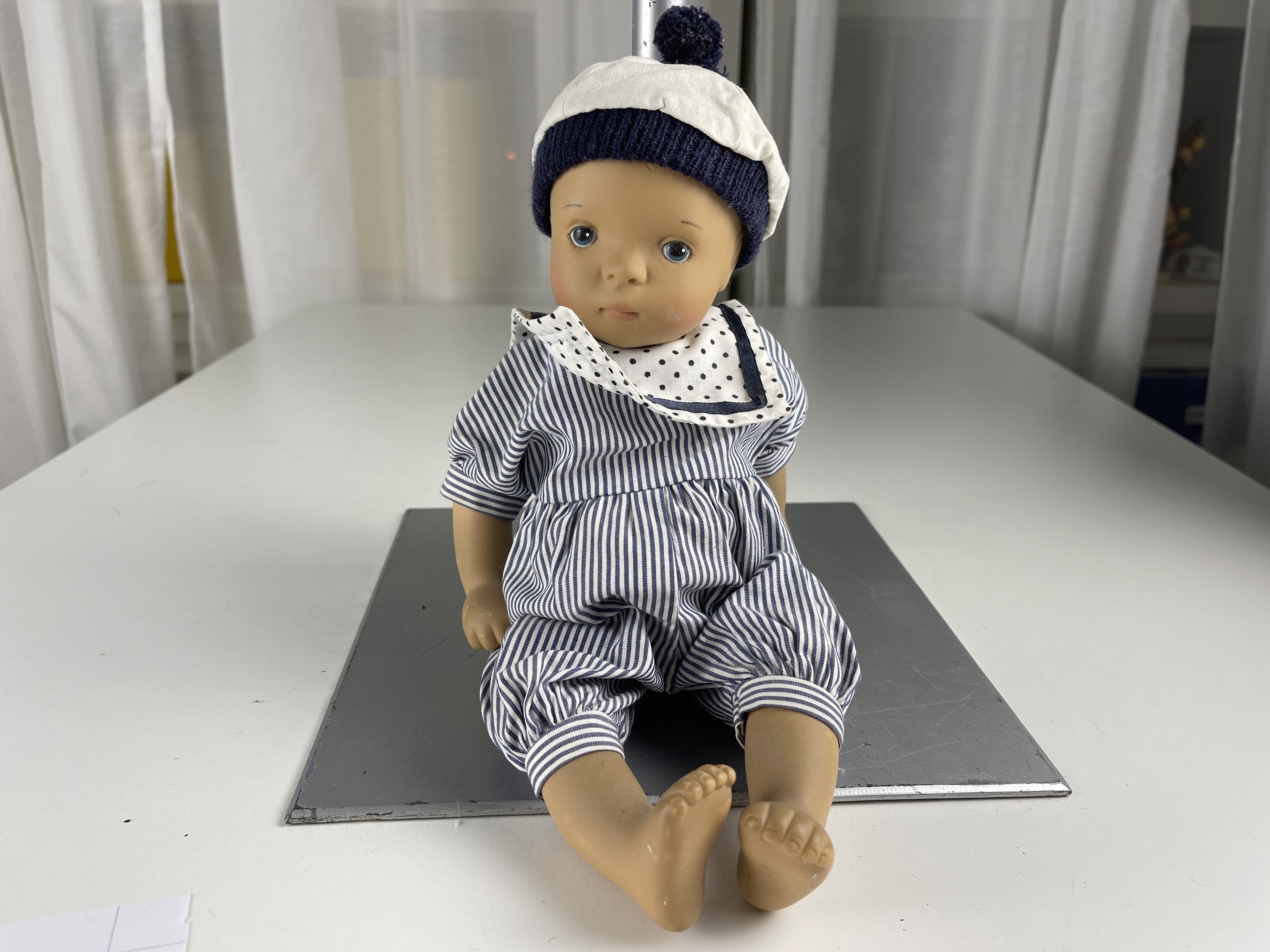 Künstlerpuppe Vinyl  Puppe Götz Sylvias Natterer 35 cm. - Zustand siehe Fotos