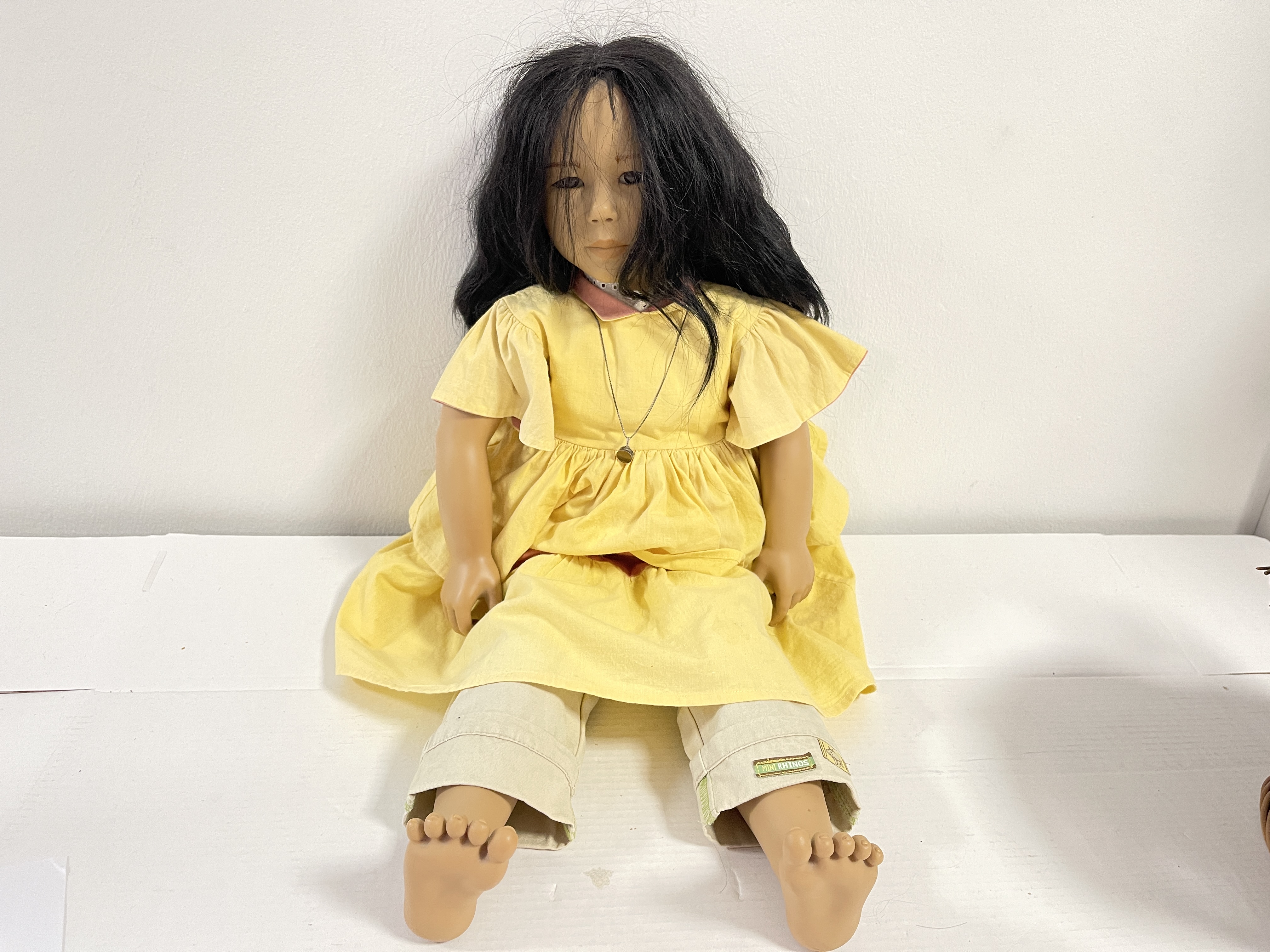 Annette Himstedt Puppe Vinyl Künstlerpuppe Michiko 72 cm. Top Zustand