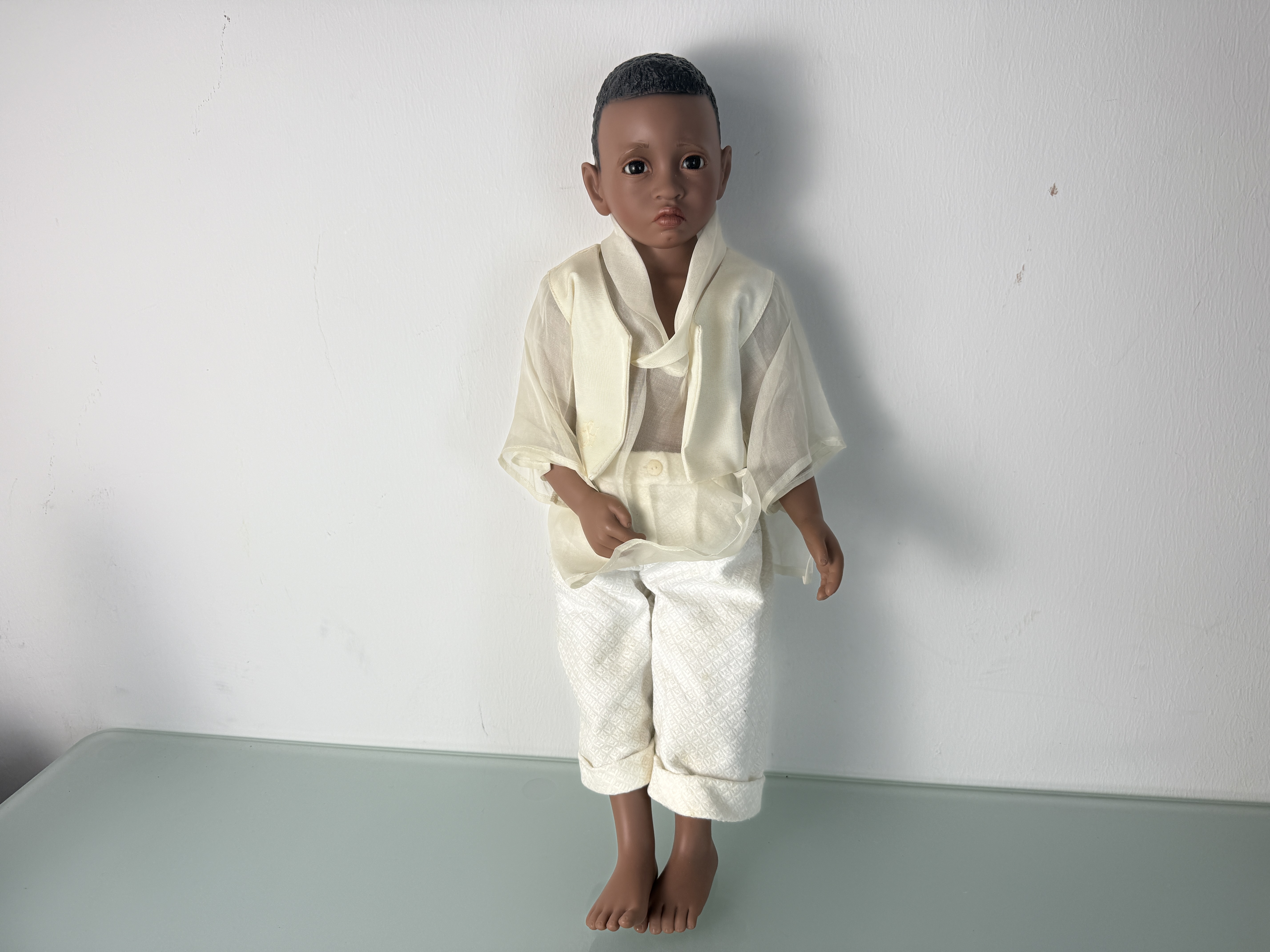 Künstlerpuppe Philip Heath Künstlerpuppe Vinyl Puppe 58 cm. Top Zustand  