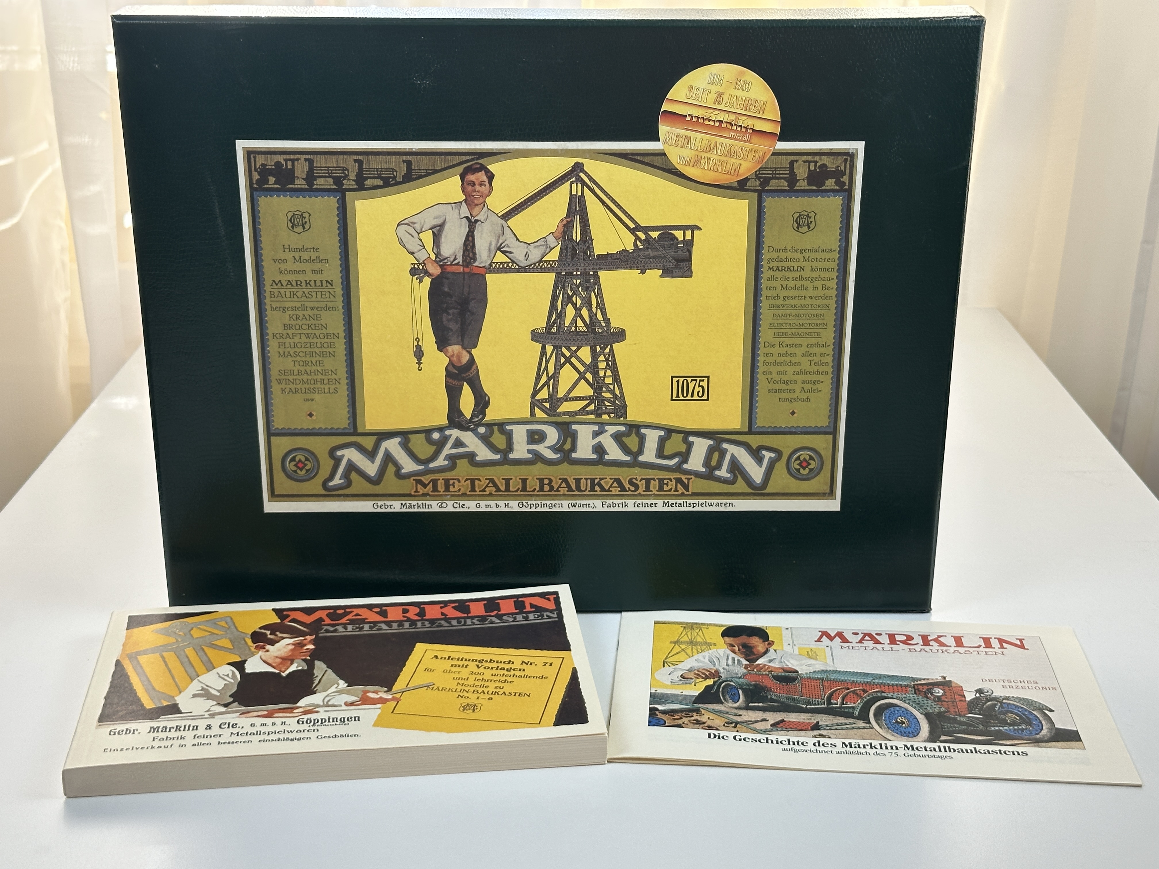 Märklin 1075 Model-Metallbaukasten 75.Jahre Märklin. Top Zustand
