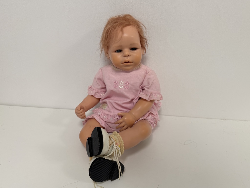 Brigitte Leman Künstlerpuppe Resin Puppe 60 cm. Top Zustand 