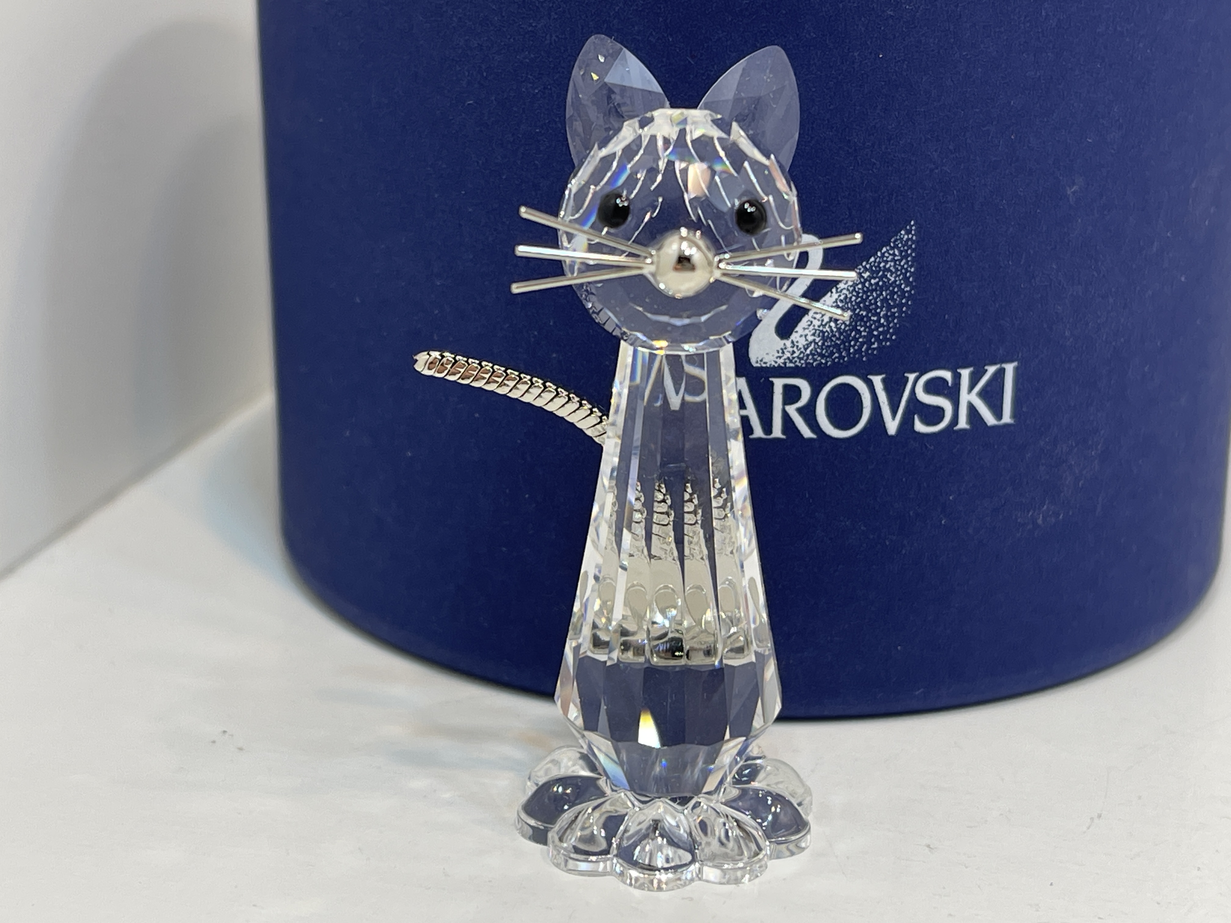 Swarovski Katze 183274 Katze 5 cm Top Zustand mit OVP