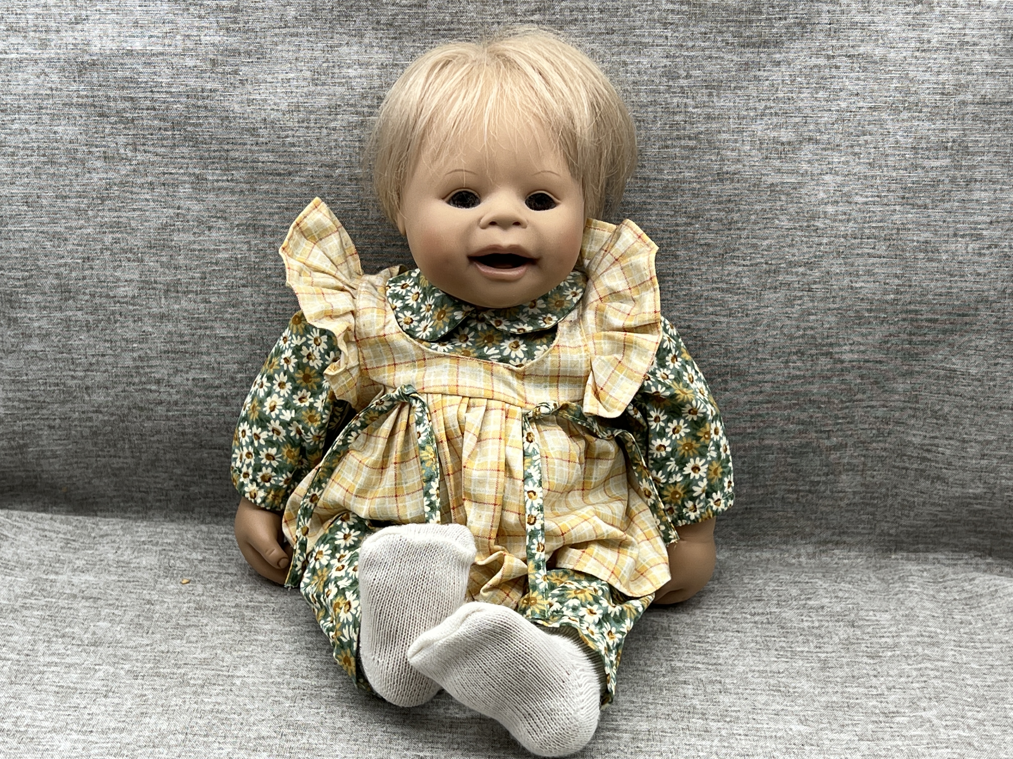 Evelyn Leman Künstlerpuppe Vinyl Puppe 35 cm. Top Zustand