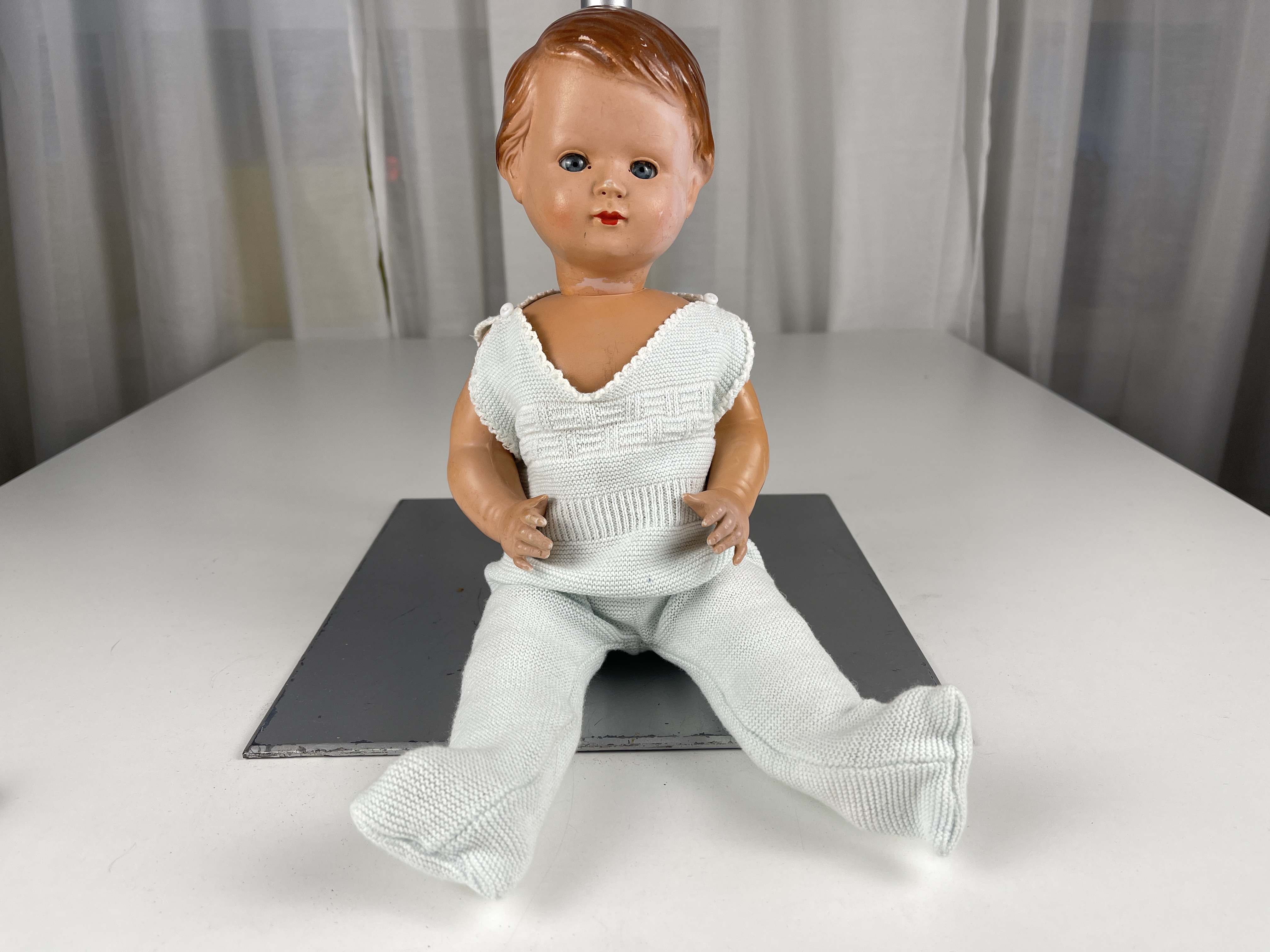 Künstlerpuppe alte Zelluloid Puppe 35 cm Zustand siehe Fotos 