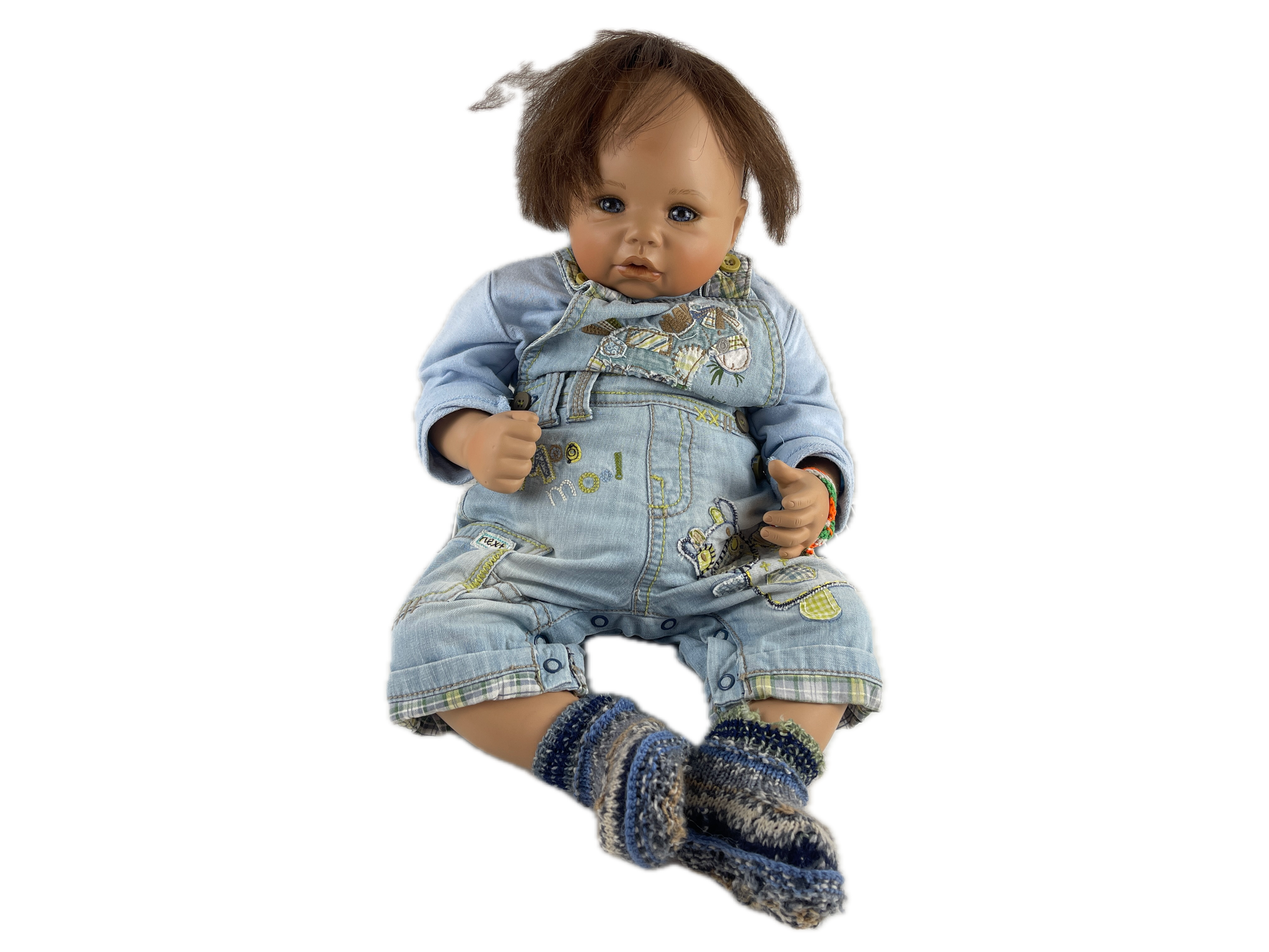 Monika Levenig Künstlerpuppe Porzellan Puppe 55 cm. Top Zustand