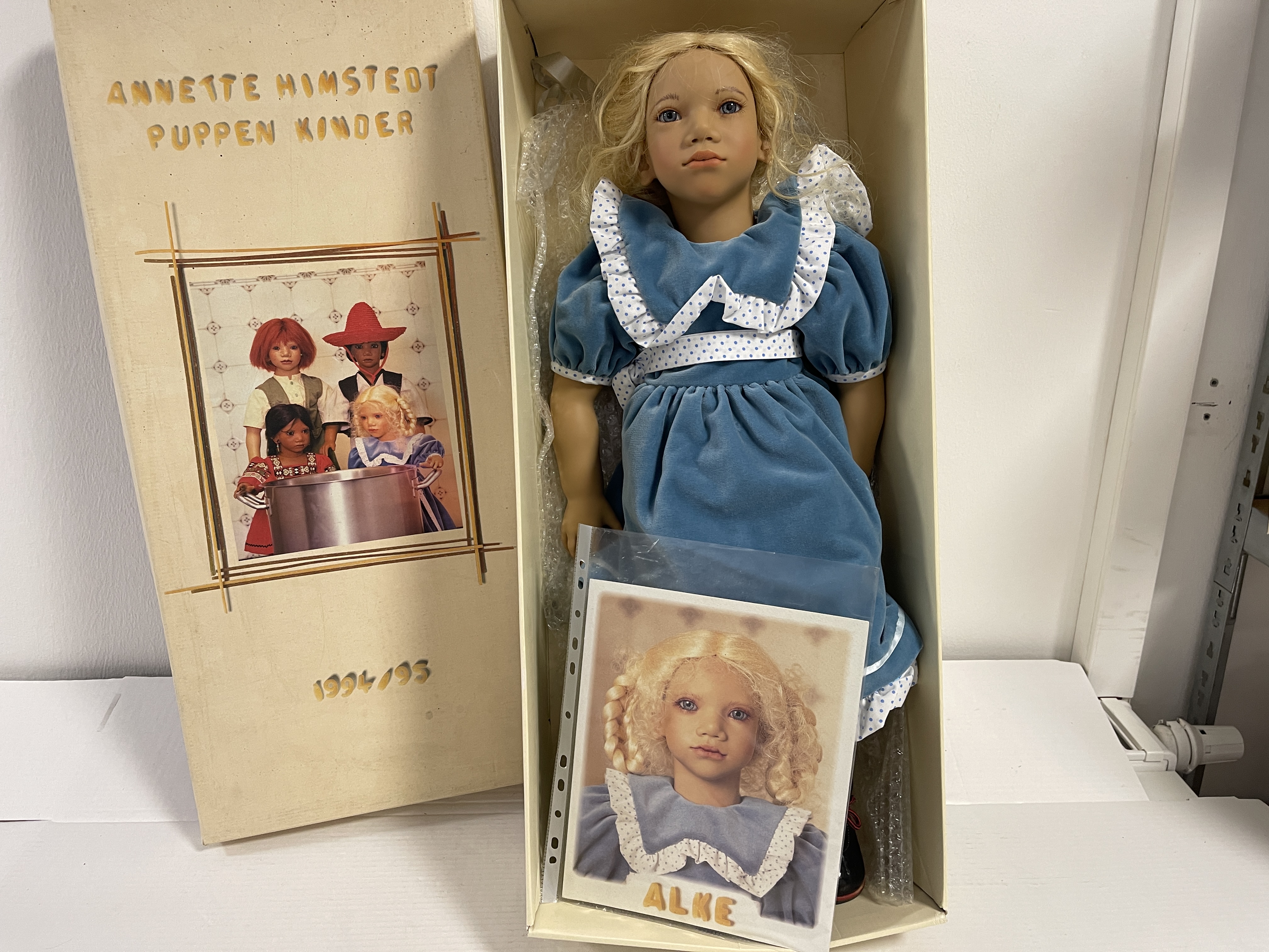 Annette Himstedt Puppe Alke 70 cm. Raucherhaushalt Guter zustand 