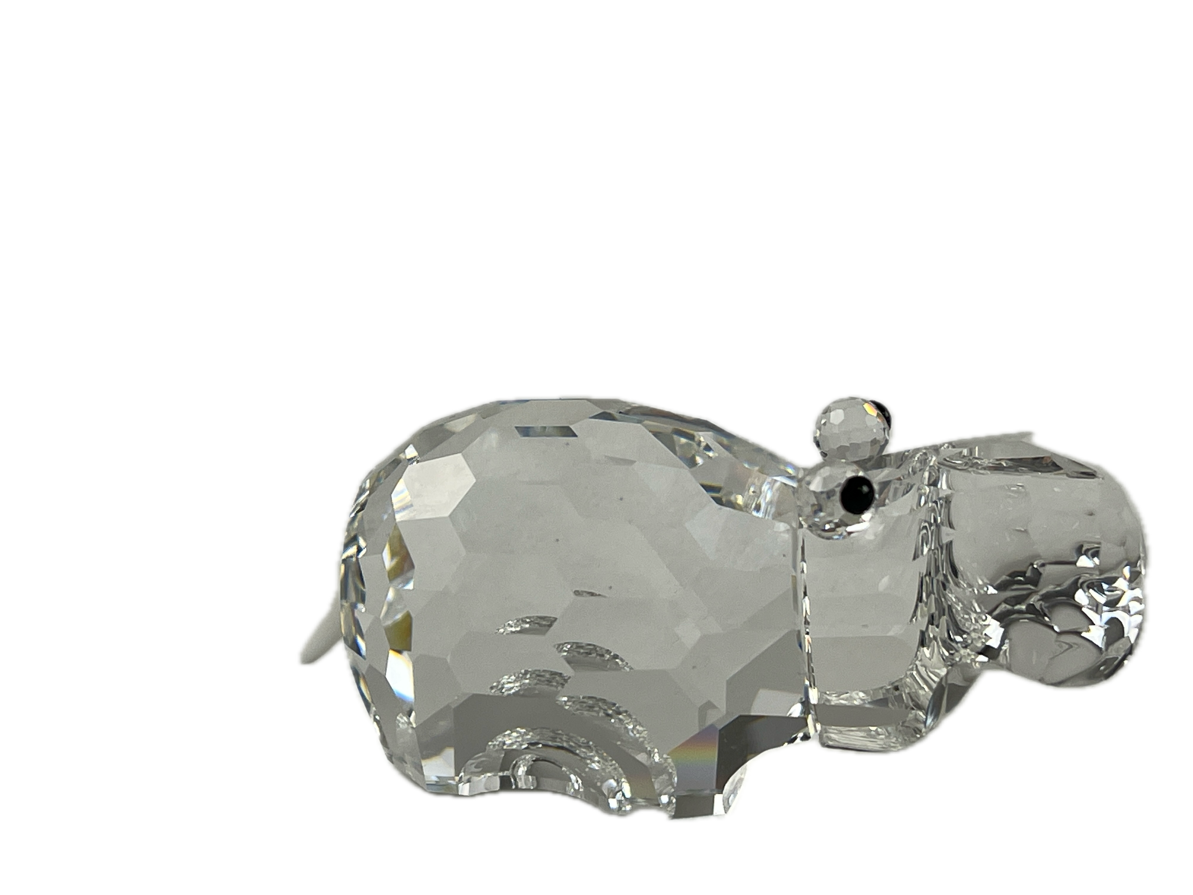 Swarovski Figur Kristall 015187 Großes Nilpferd 7 cm. Top Zustand. 