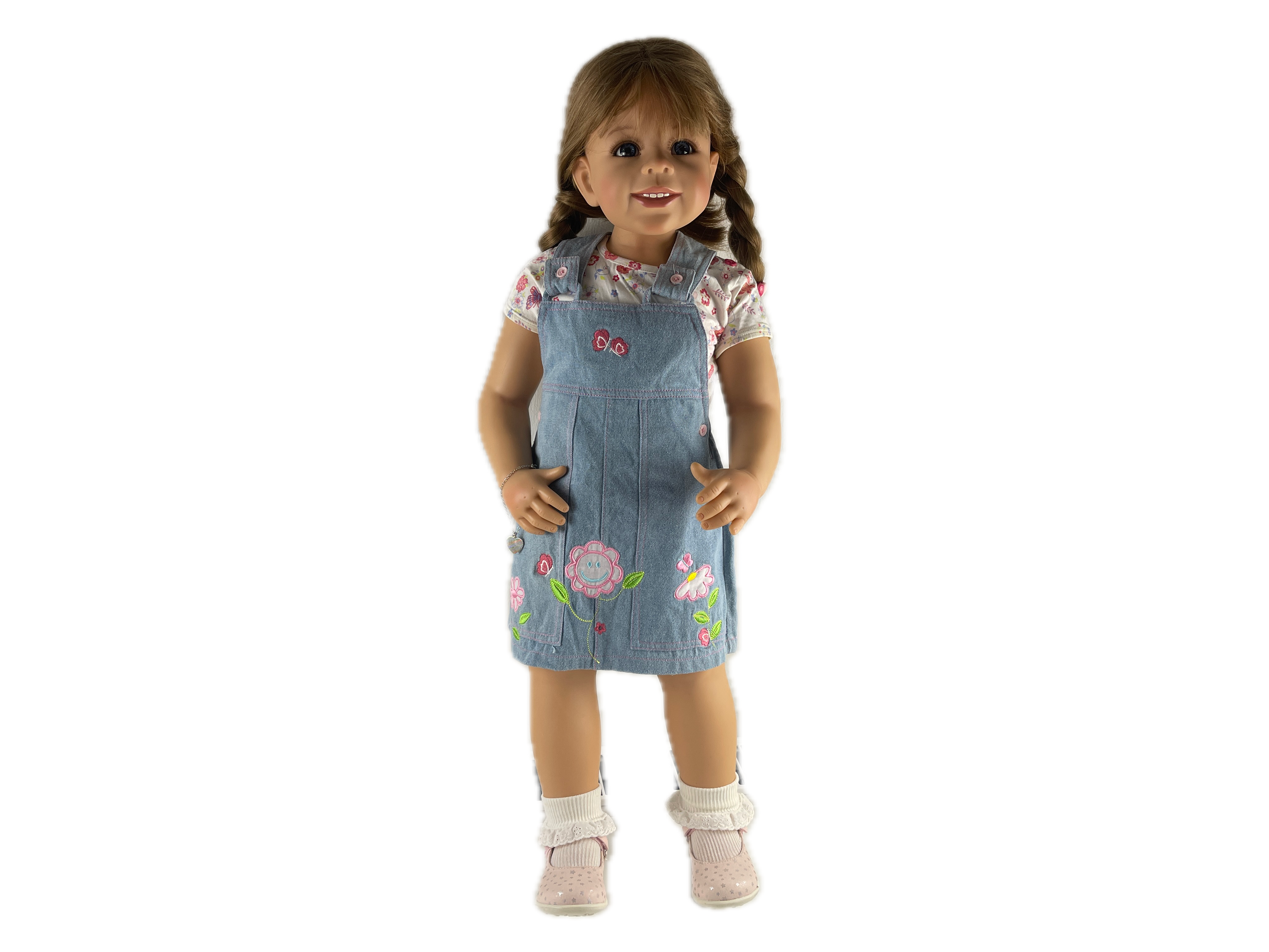 Monika Levenig Künstlerpuppe Vinyl Puppe 80 cm. Top Zustand   