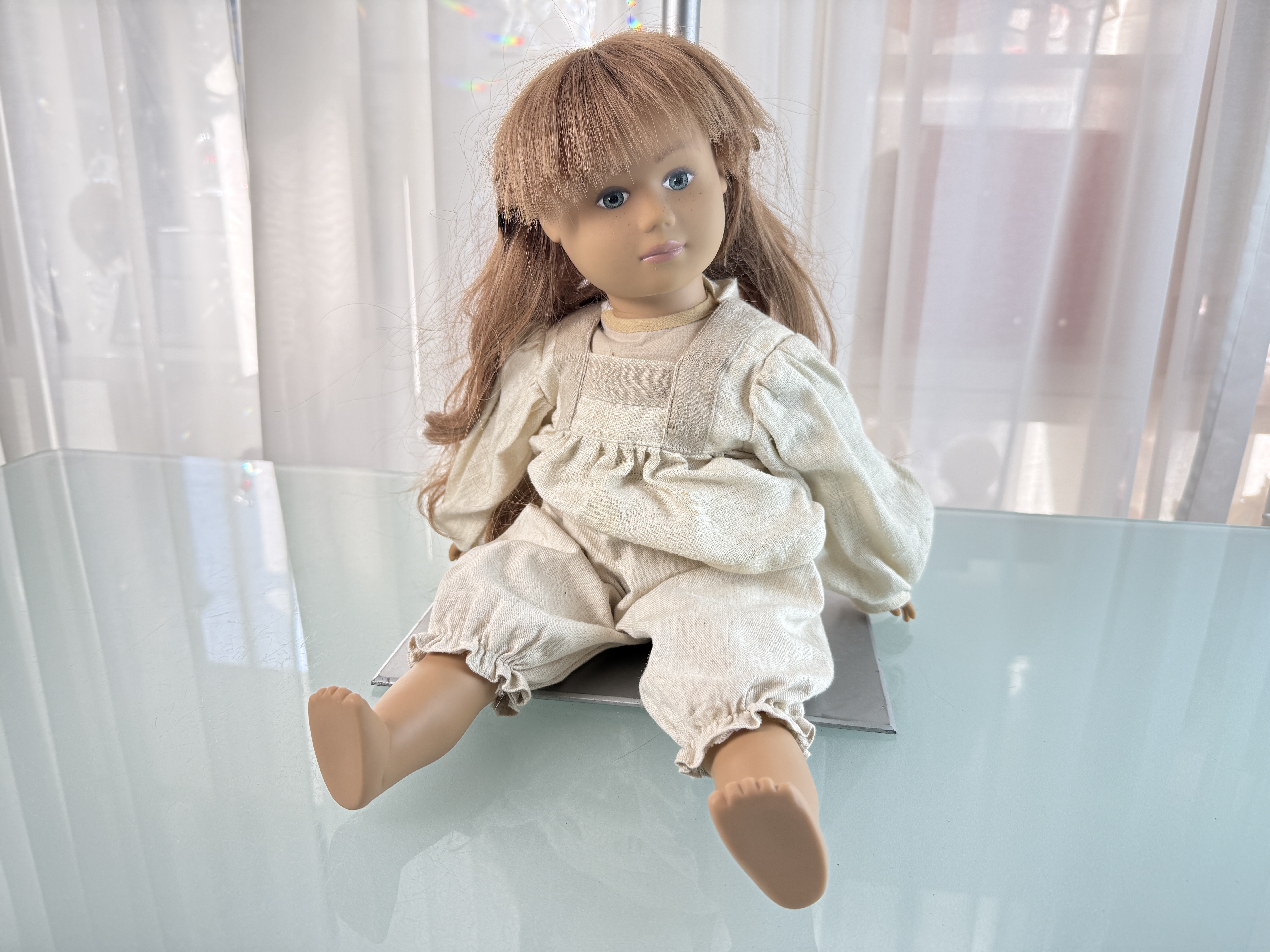 Künstlerpuppe Sammler Sigikid Vinyl Puppe 47 cm Top Zustand   