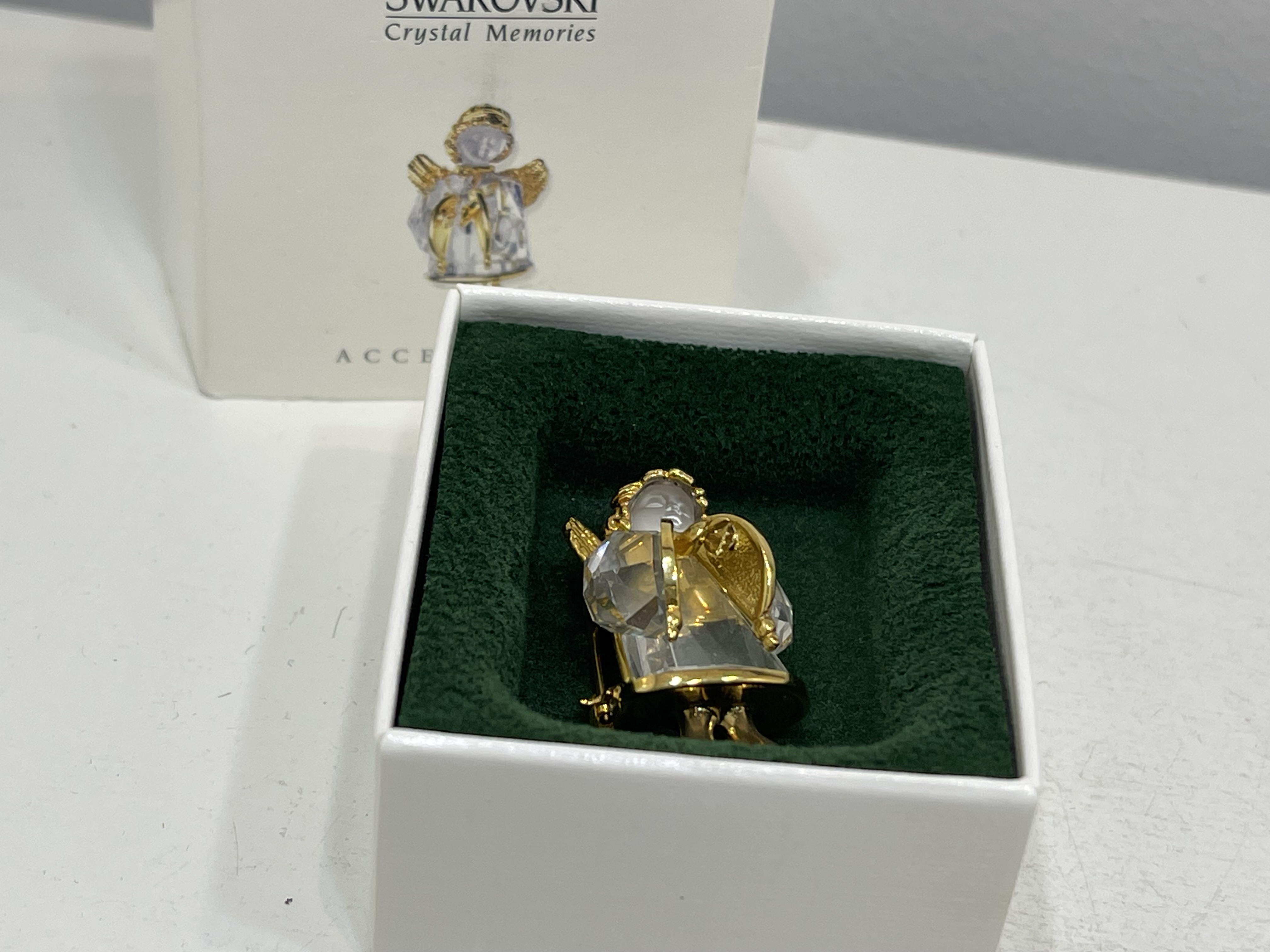  Swarovski Figur 235910 Brosche Engel 3,5 cm. Mit Ovp & Zertifikat Top Zustand.  