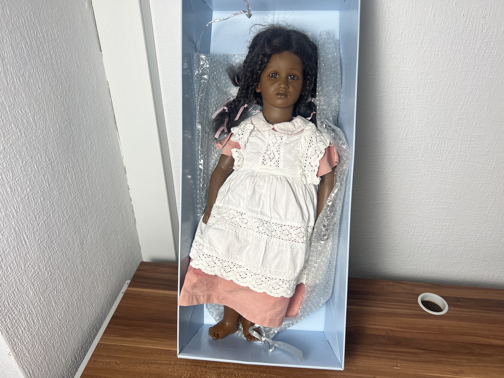 Künstlerpuppe Annette Himstedt Puppe Fatou 60 cm. Top Zustand