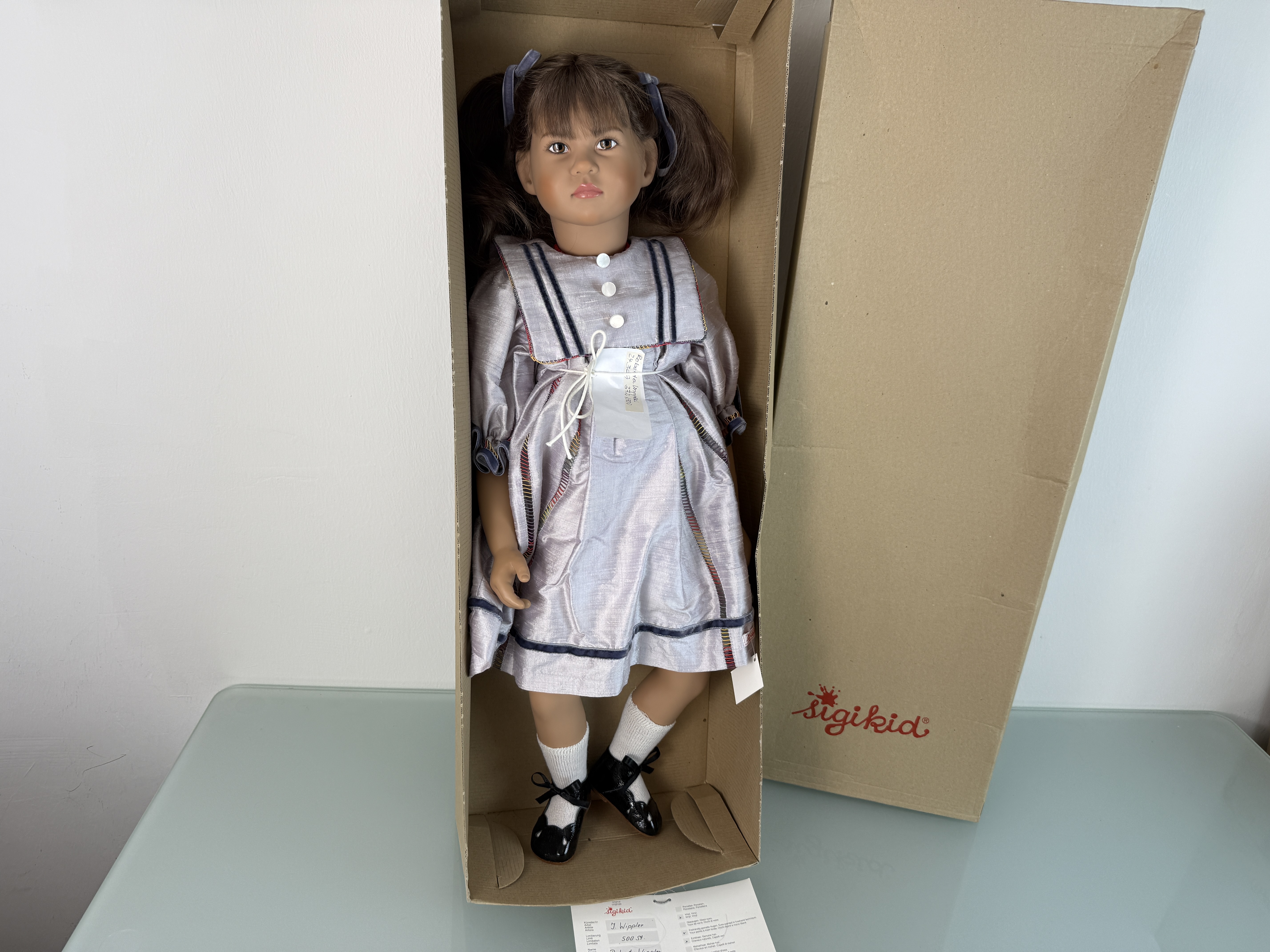 Sigikid Ilse Wippler Vinyl Künstlerpuppe Puppe 68 cm. Top Zustand   