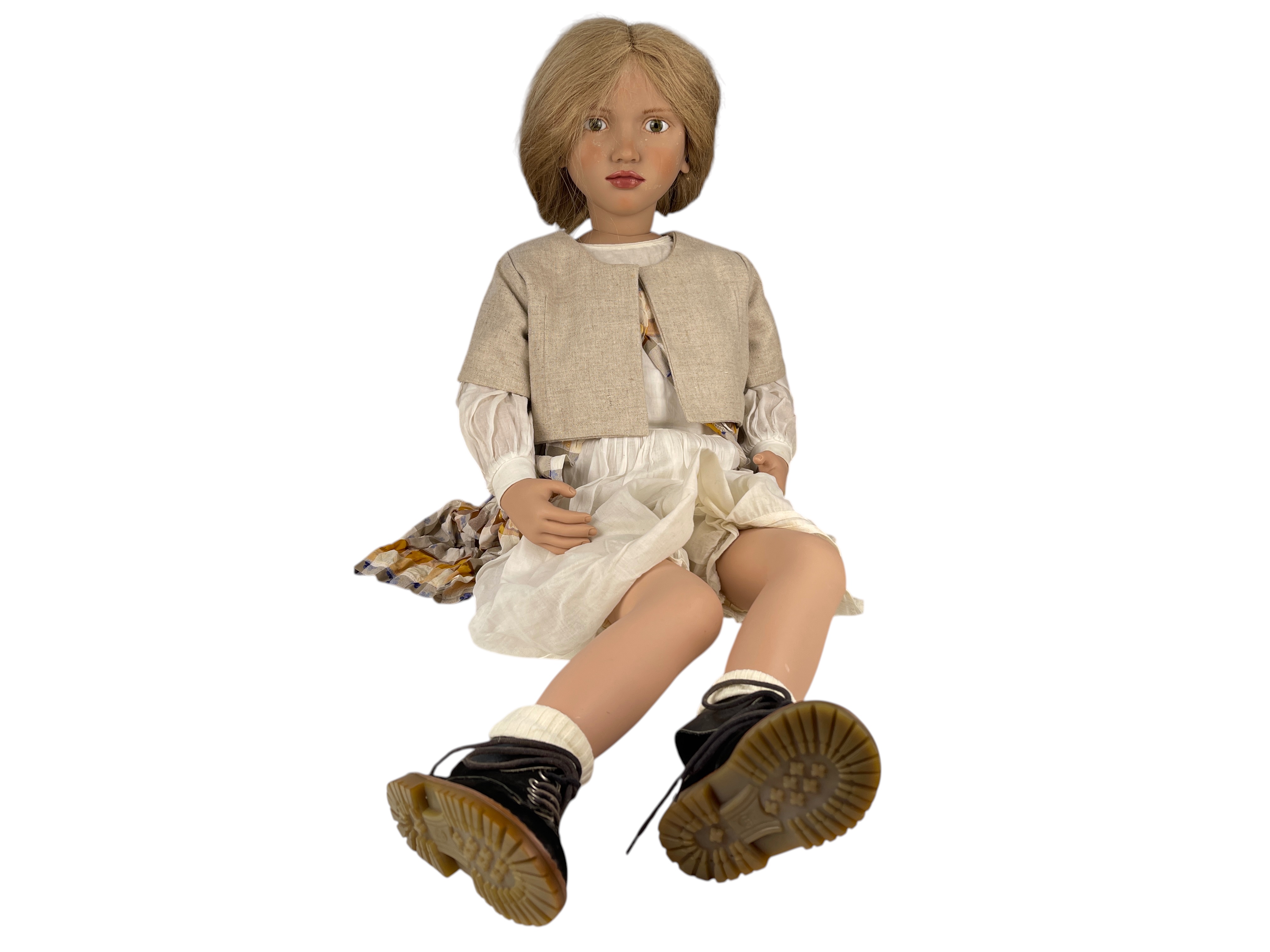 Zwergnase Künstlerpuppe Nicole Marschollek Puppe 82 cm. Zustand  siehe Fotos