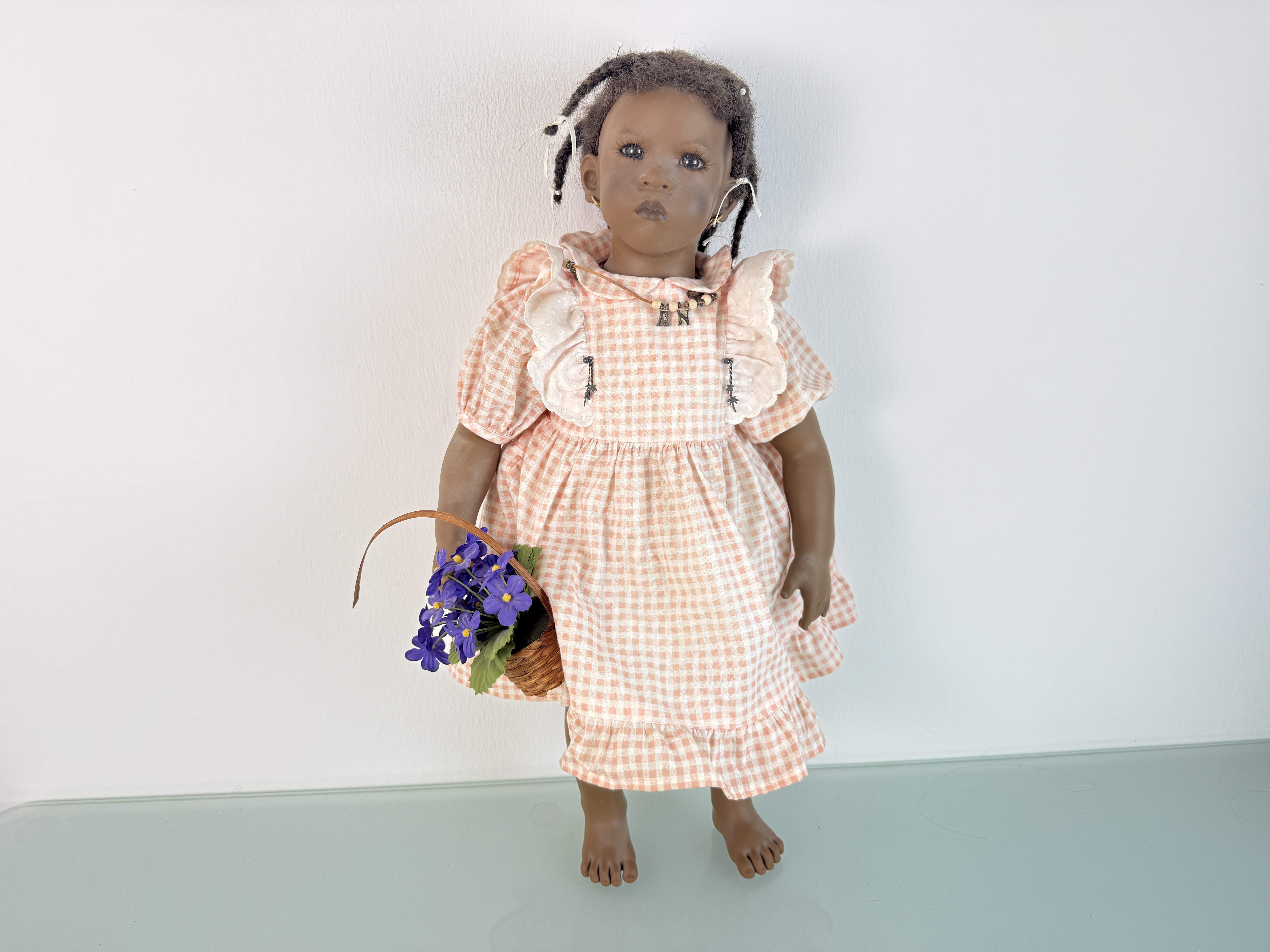 Künstlerpuppe Annette Himstedt Puppe Sanga 59 cm. Top Zustand  