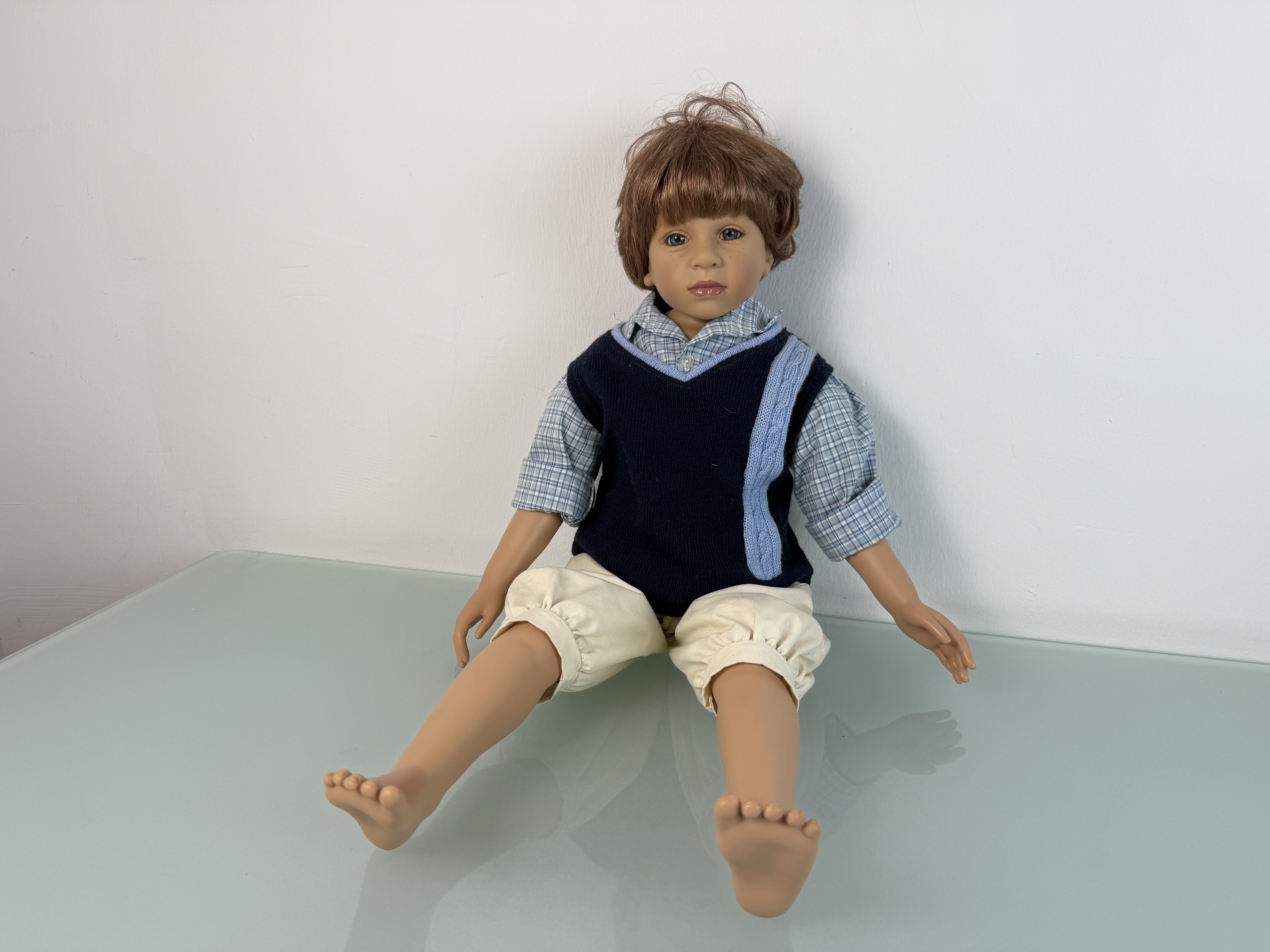 Künstlerpuppe  Pamela Erff Vinyl Puppe 73 cm. Top Zustand   