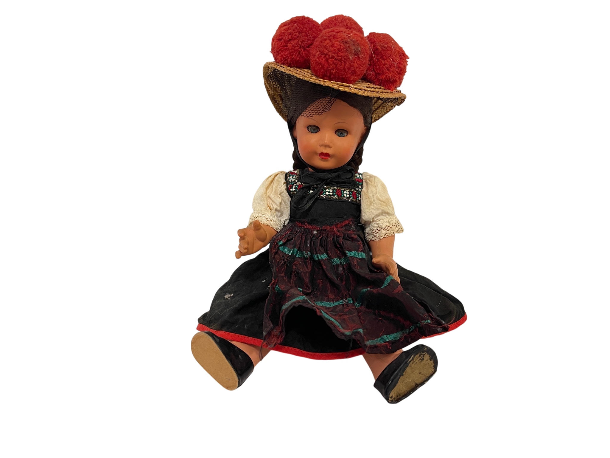 Alte Puppe Sammler Vinyl Puppe 32 cm. Zustand siehe Fotos
