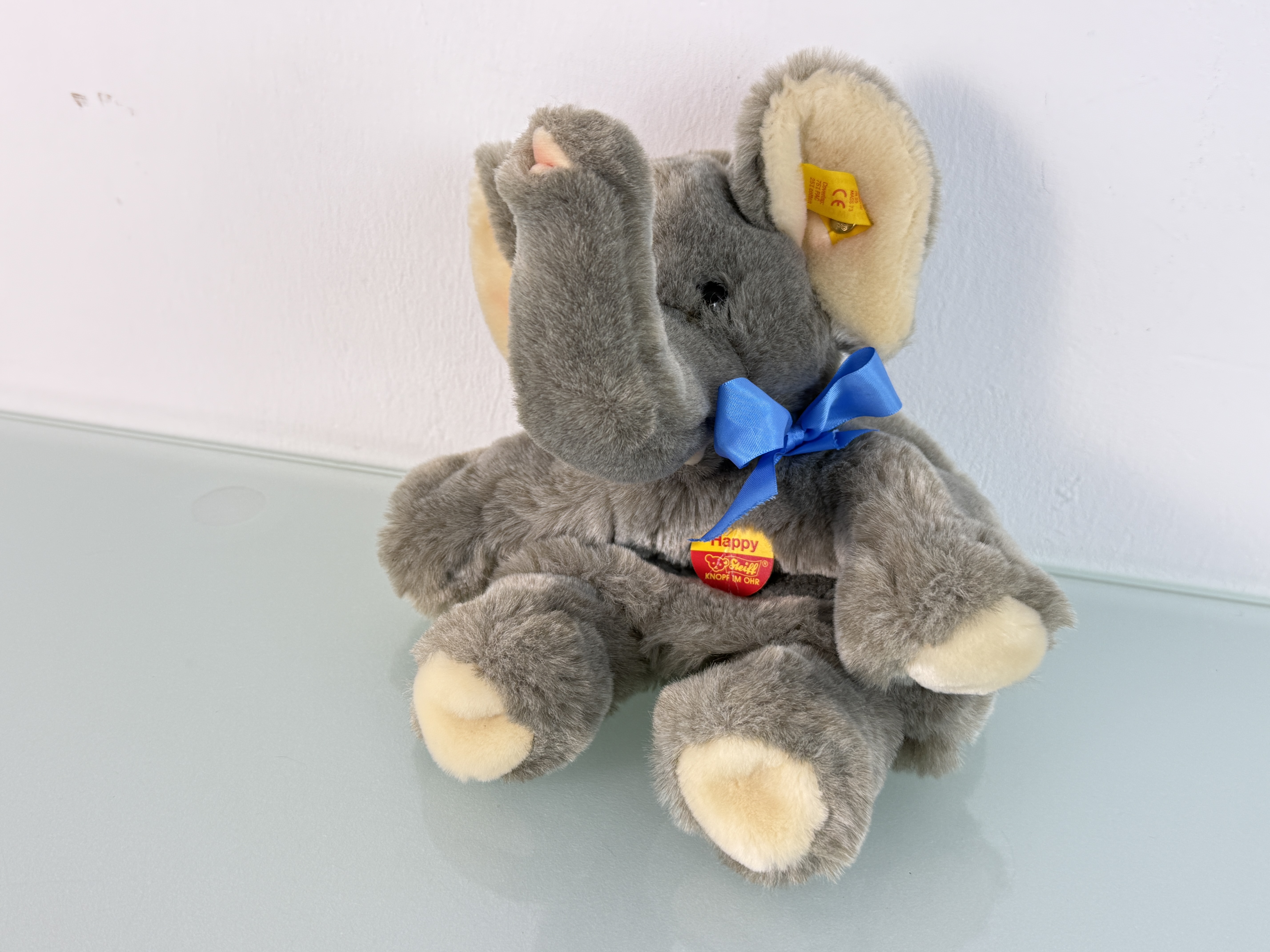 Steiff Tier 270116 Handpuppe Elefant 21 cm - Top Zustand    