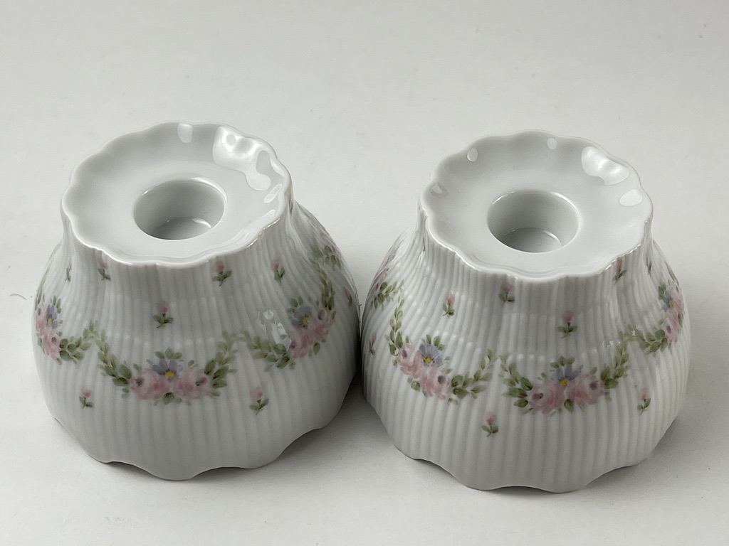 Kaiser Porzellan Kerzenständer 2 x 6 cm - Top Zustand  