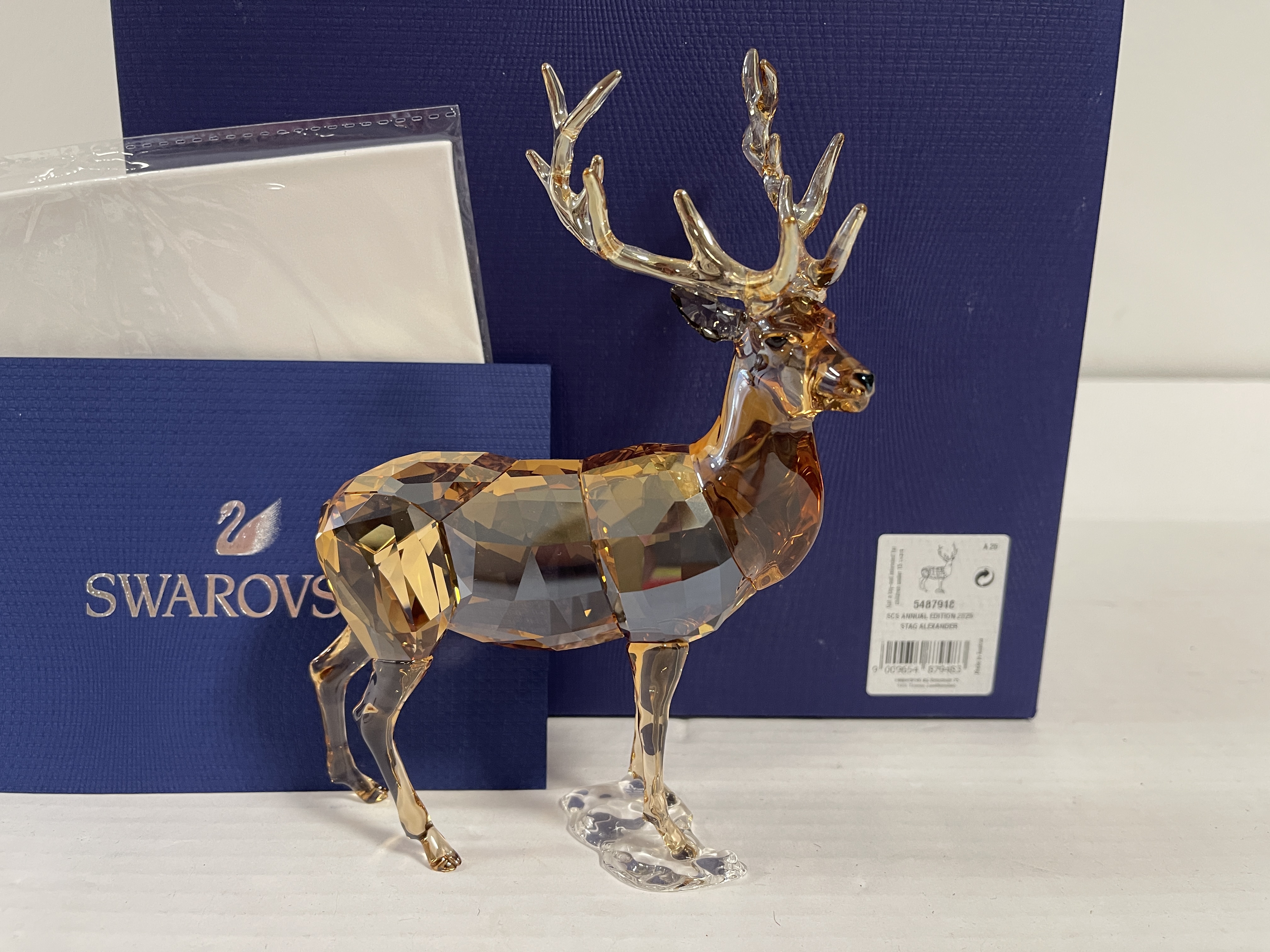  Swarovski Figur 5487948 Hirsch Alexander 16,9 cm. Ovp + Zertifikat - Top Zustand 