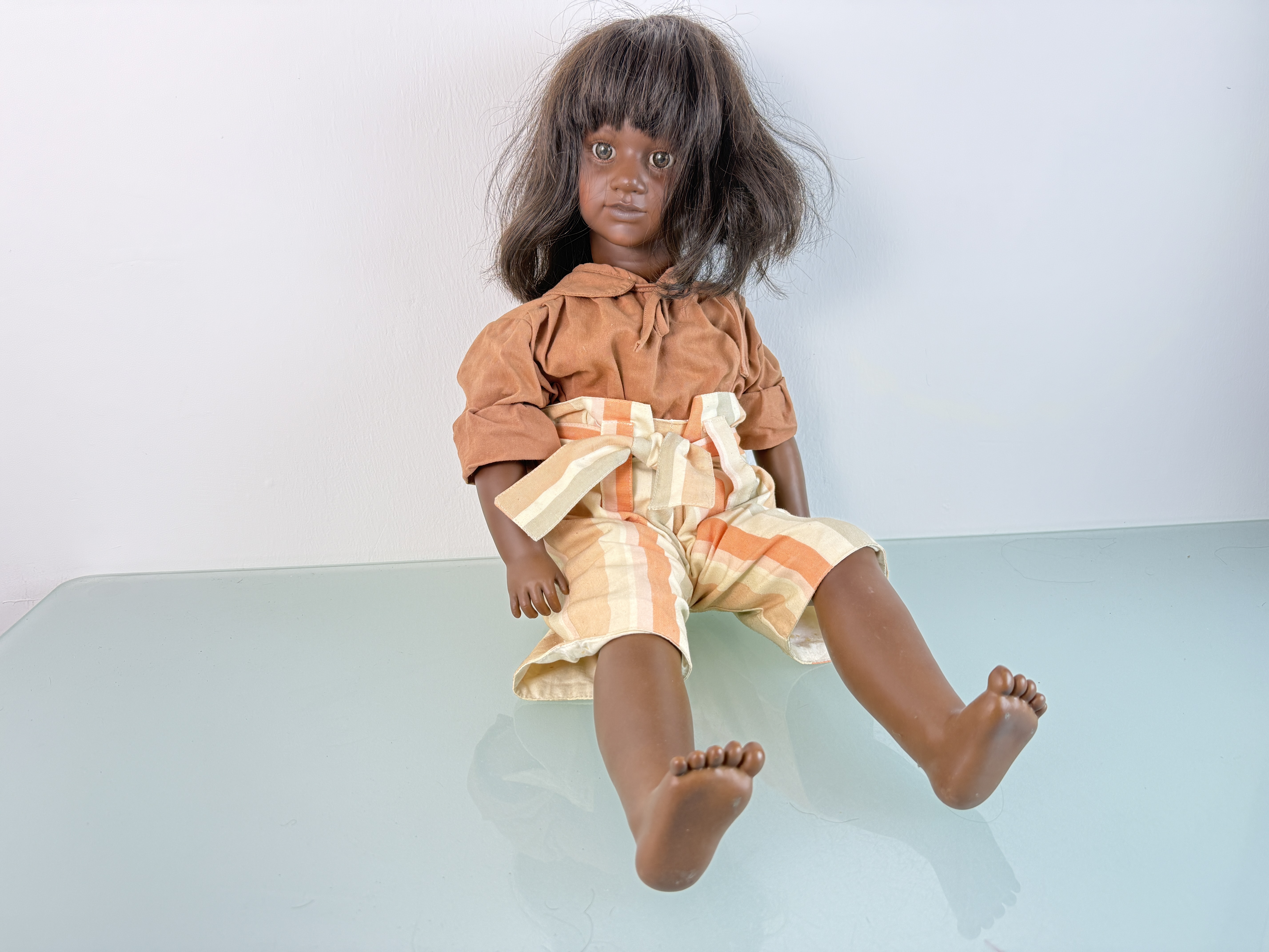 Künstlerpuppe Annette Himstedt Puppe Bekus 66 cm. Top Zustand . 