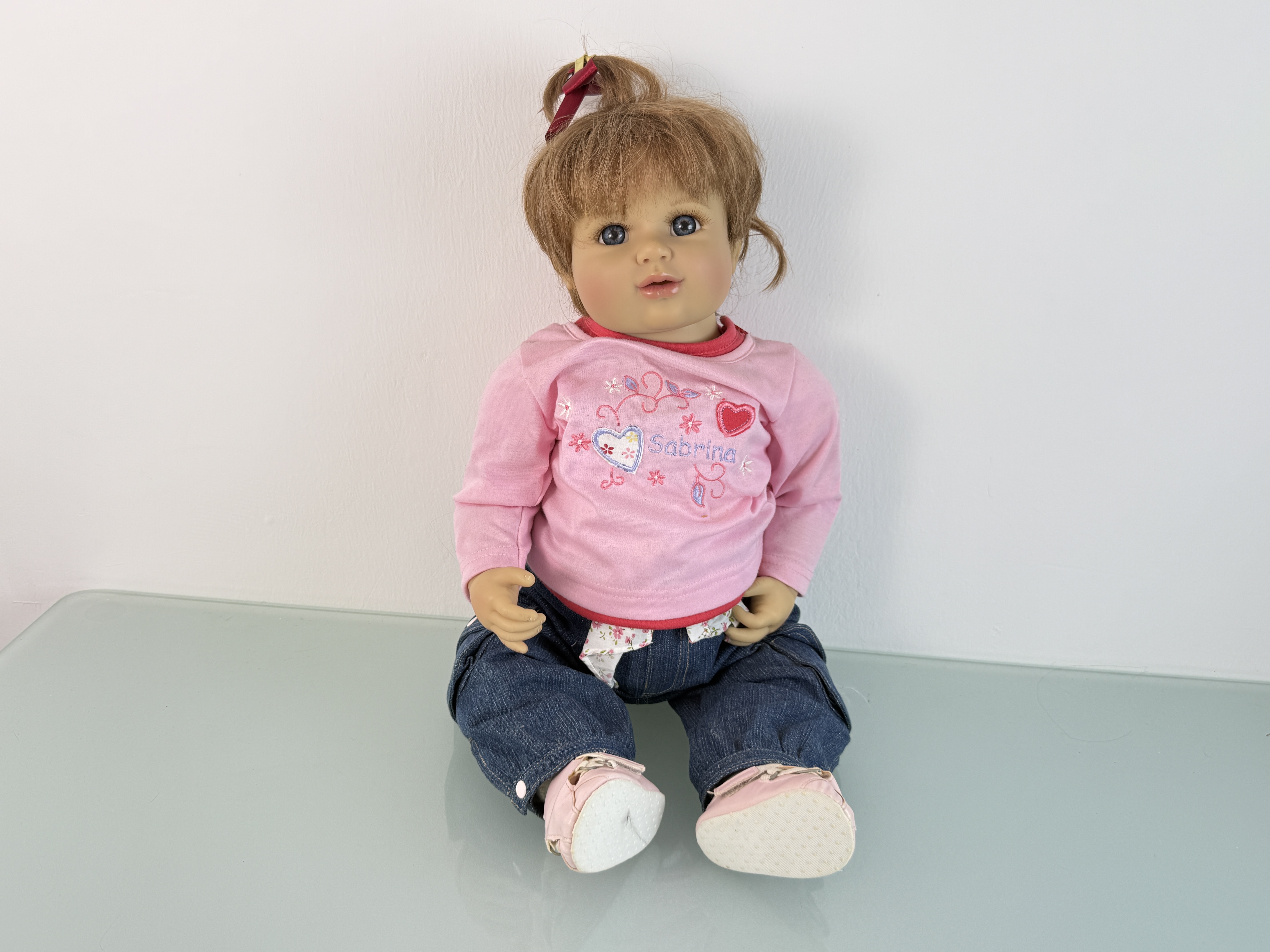 Künstlerpuppe Monika Gerdes Sammler Vinyl Puppe 63 cm. Top Zustand  siehe Fotos