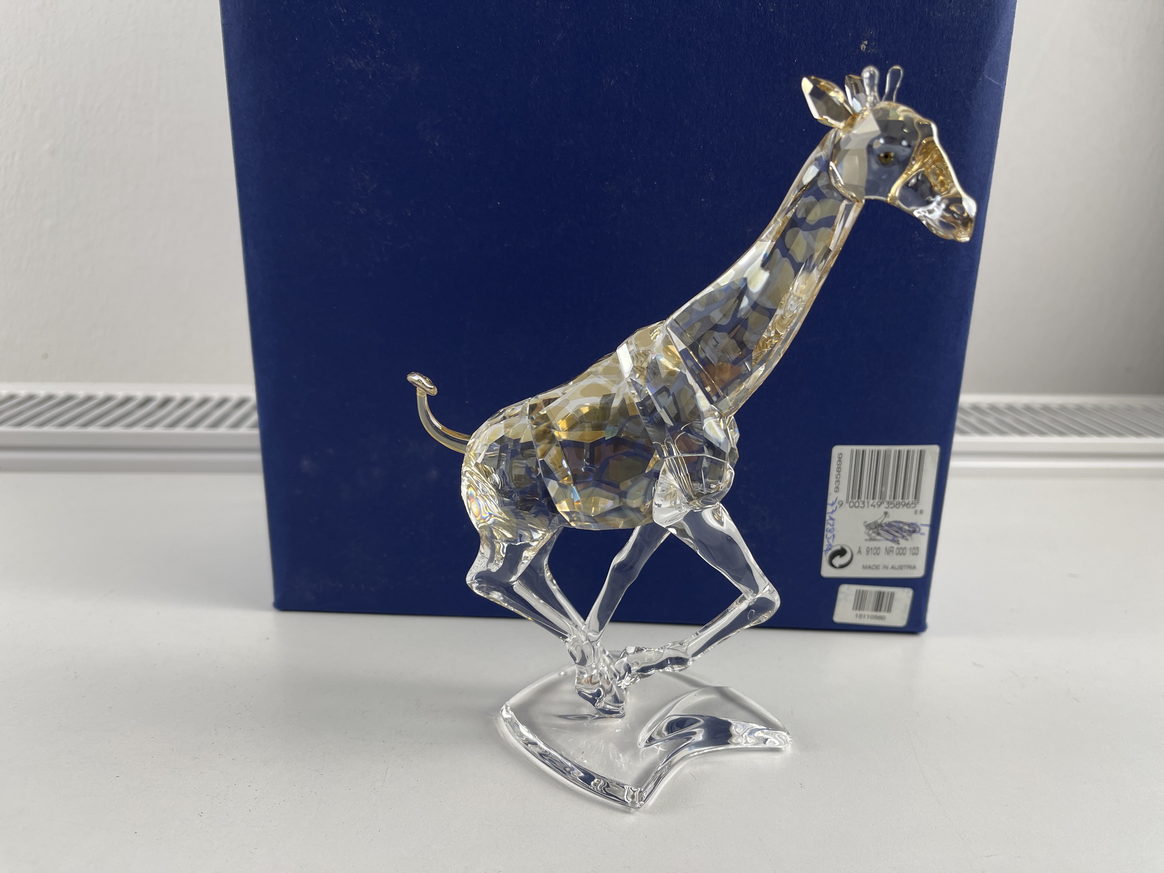  Swarovski Figur 935896 Giraffe 17 cm.  OVP Zertifikat - Kleiner Defekt am Schwanz 