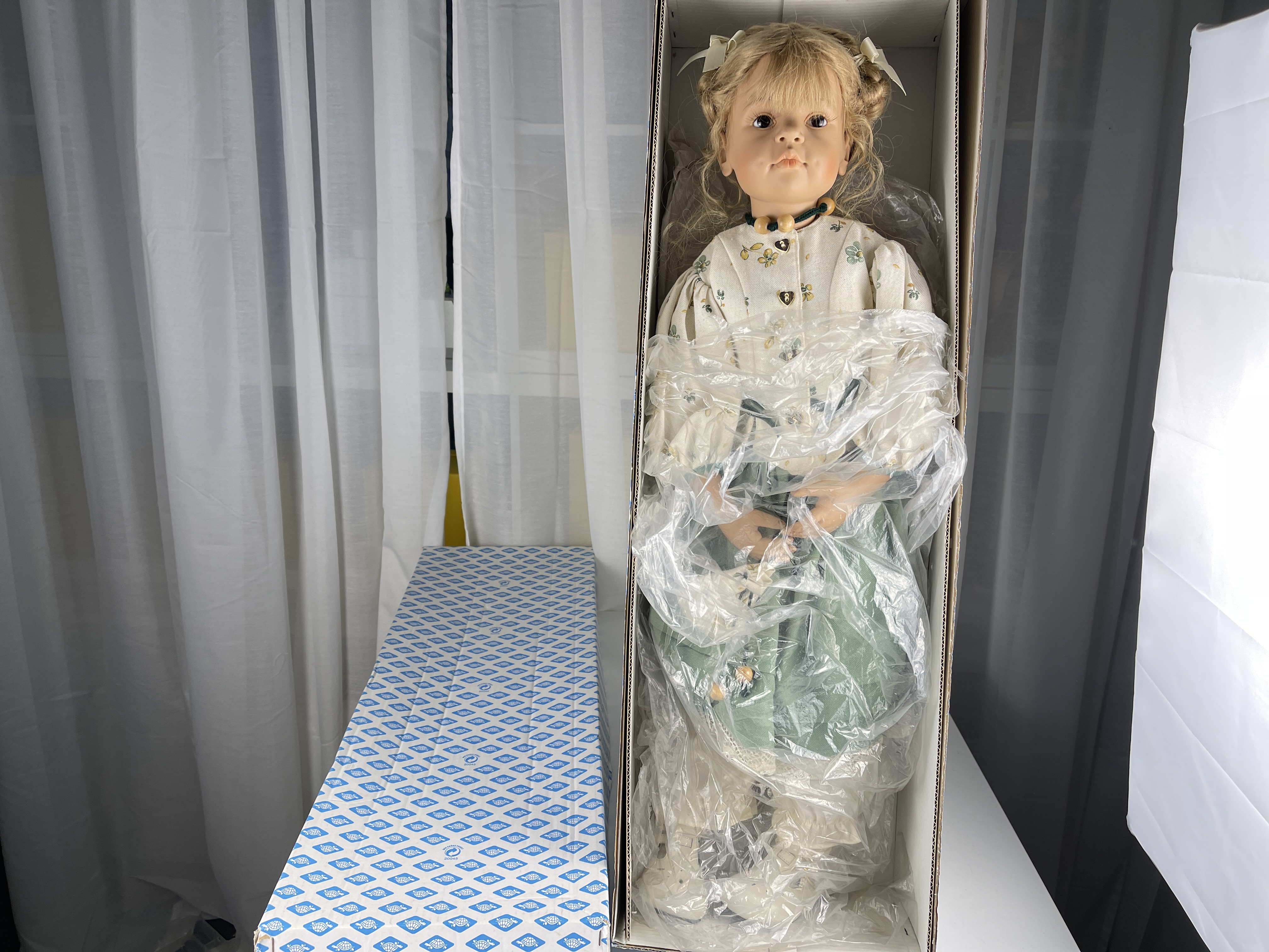 Schildkrötpuppe Vinyl  76 cm. Top Zustand   