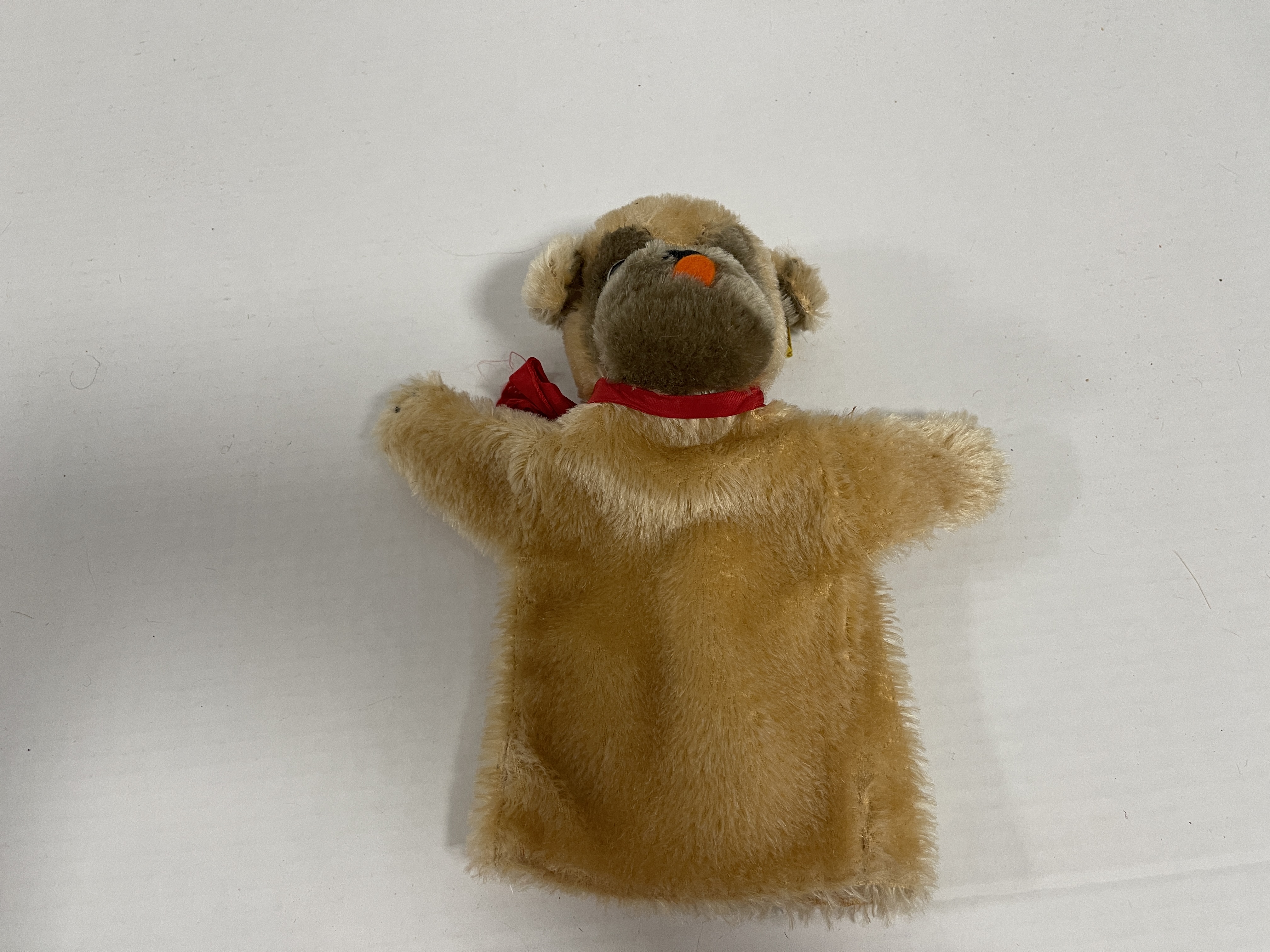 Steiff Tier Handpuppe Hund 23 cm - Zustand siehe Fotos   