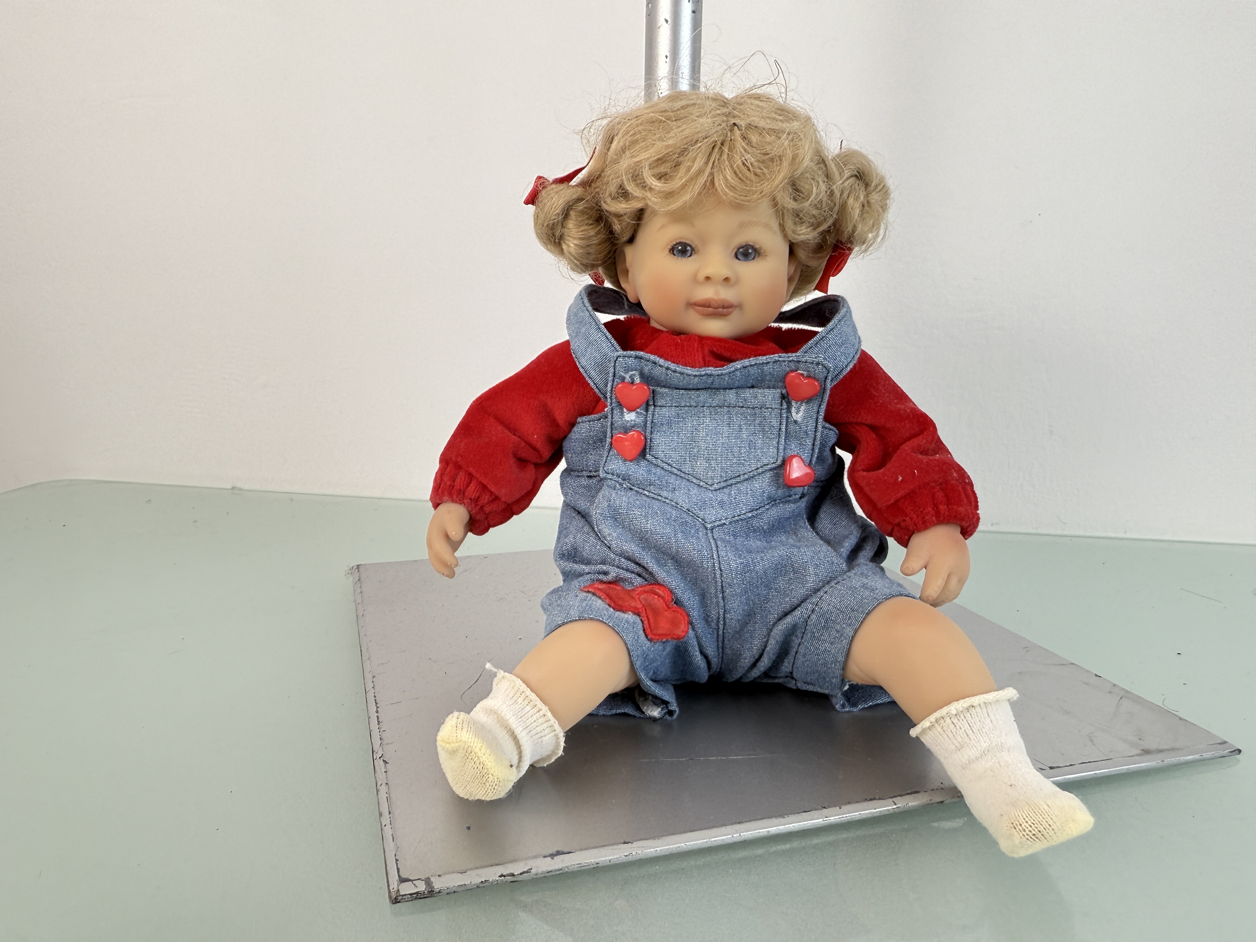 Künstlerpuppe Puppe Monika Peter Leicht Vinyl Puppe 28 cm. Top Zustand 