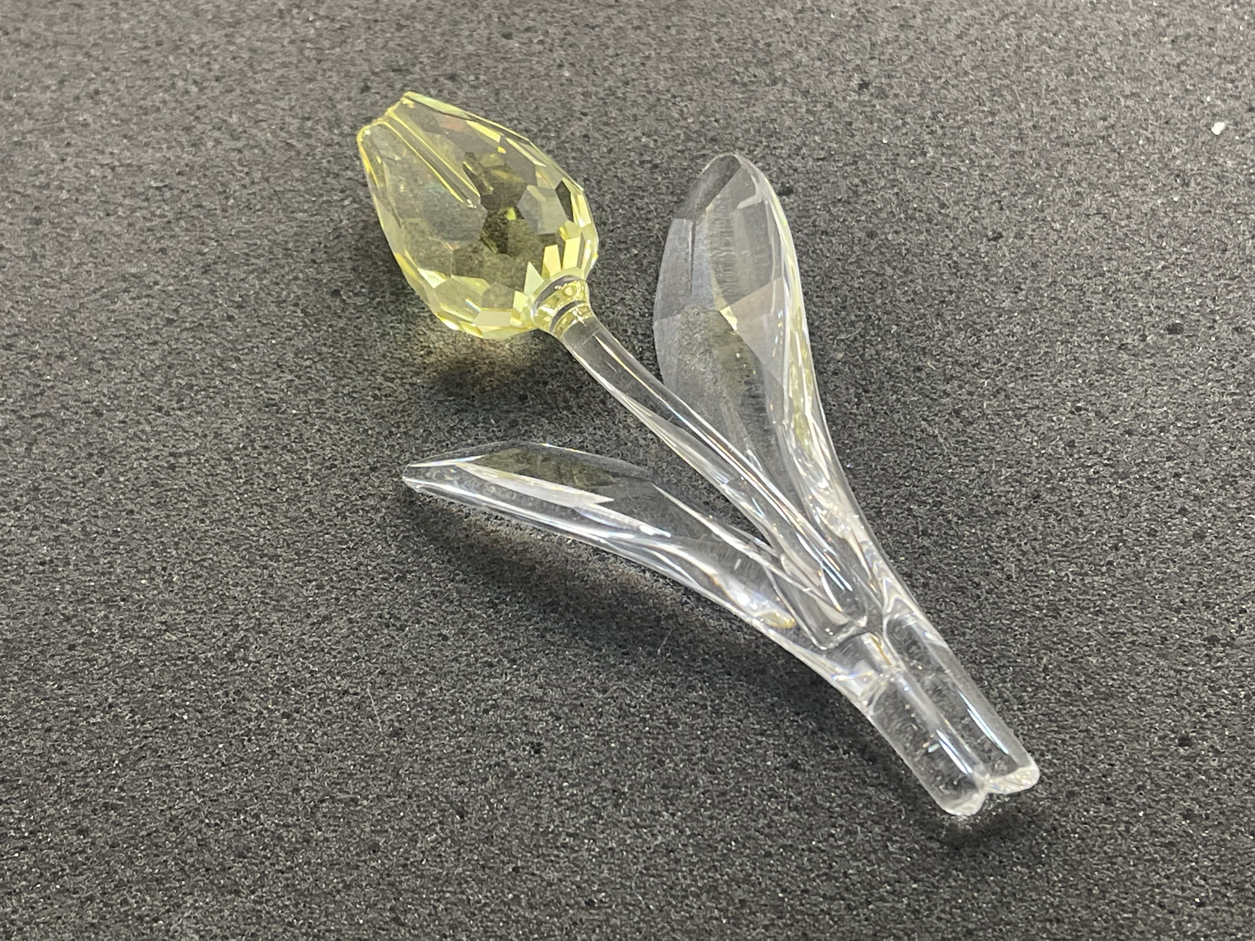 Swarovski Figur Große Tulpe Gelb 9 cm. - Top Zustand   