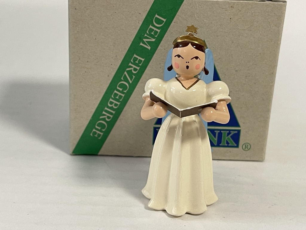 Erzgebirge Blank Figur Engel 6,5 cm. Top Zustand OVP     