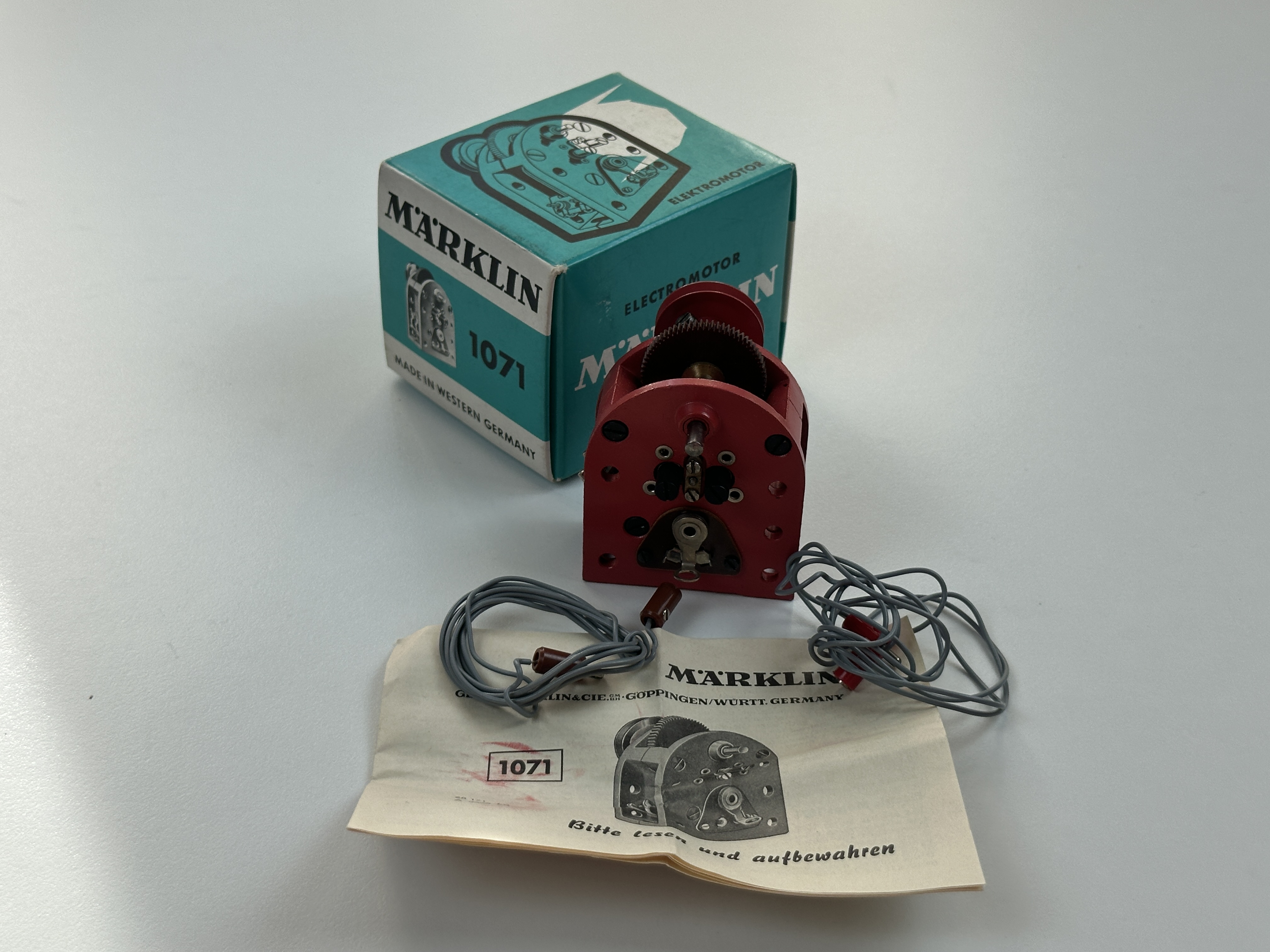 Märklin 1071 Metall Baukasten Elektromotor. Top Zustand