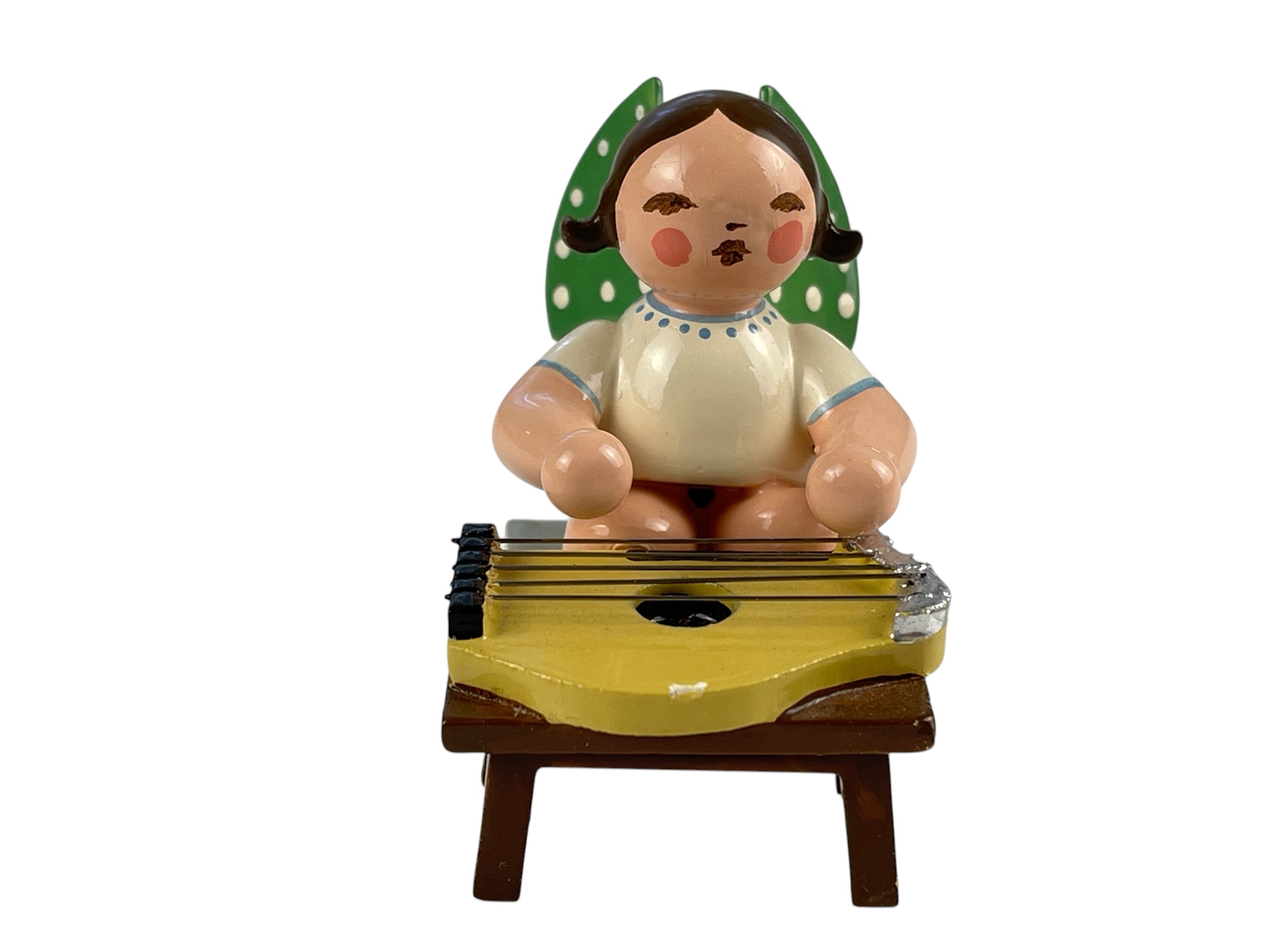  Erzgebirge Figur Engel 5 cm. Zustand siehe Fotos  