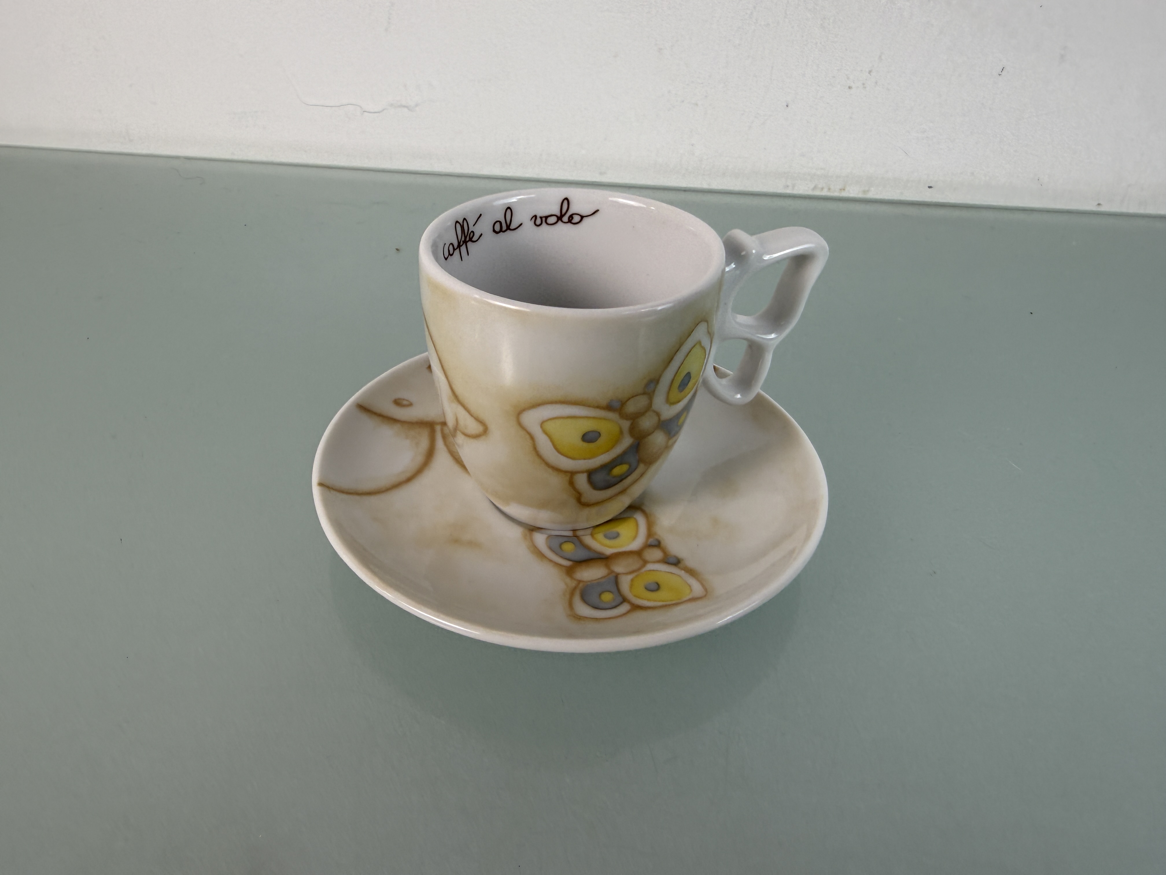 Thun Porzellan Gedeck Tasse 6cm Teller 11,5cm Ø Top Zustand.  
