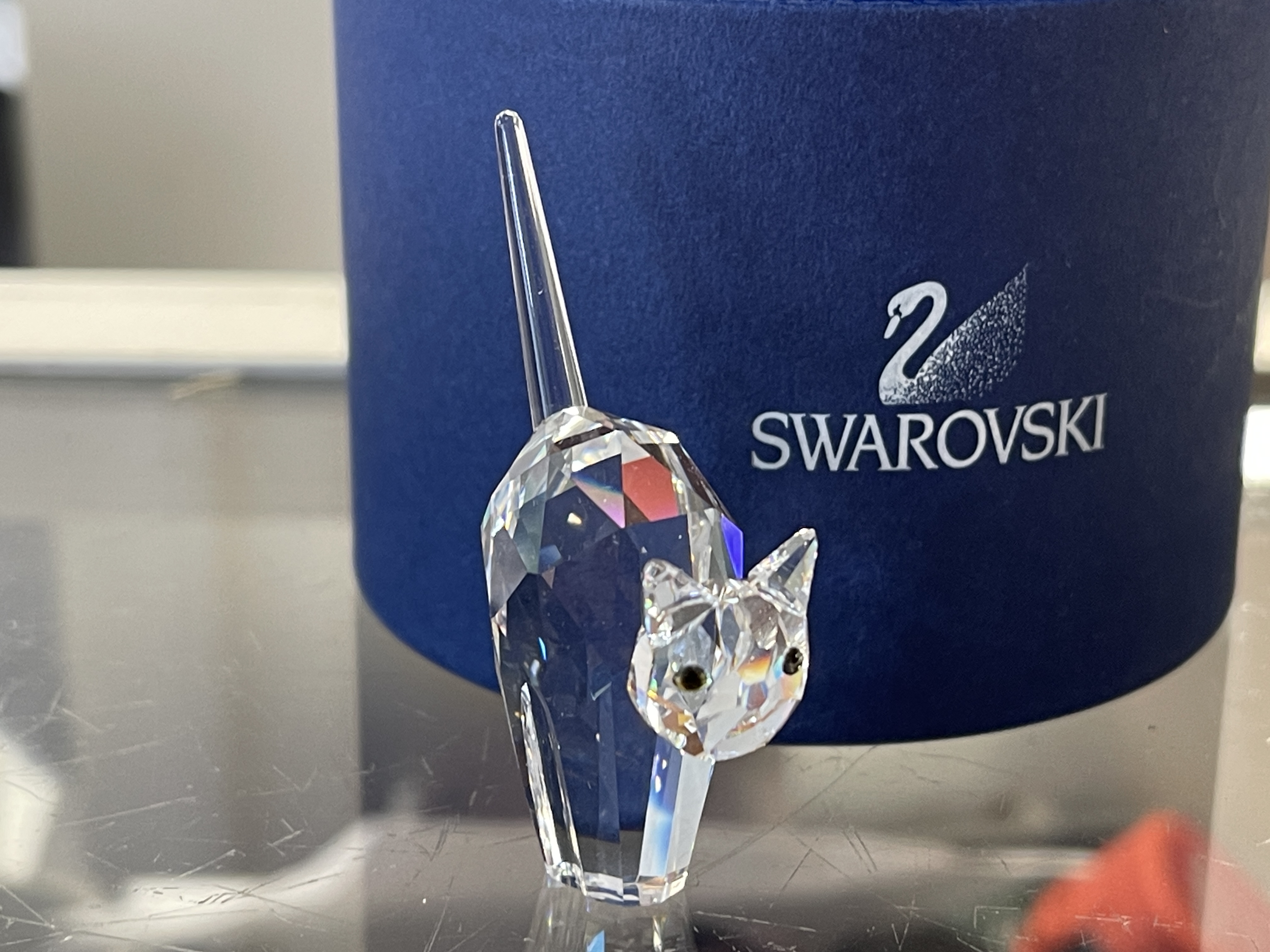 Swarovski Figur 198241 Katze 5,5 cm. Ovp  Zertifikat Top Zustand 