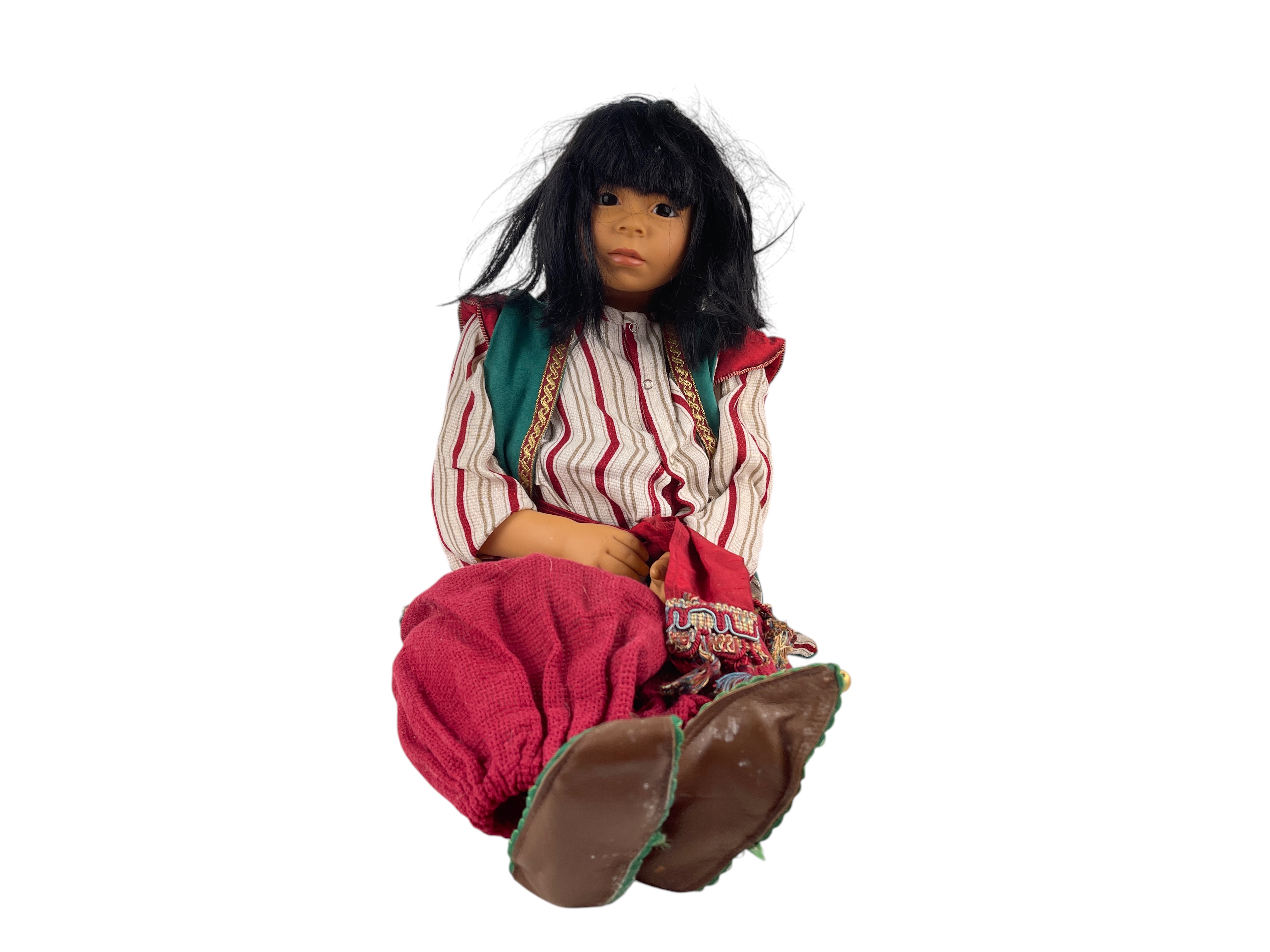 Künstlerpuppe Götz Karin Schmidt Vinyl Puppe 66 cm. Top Zustand 