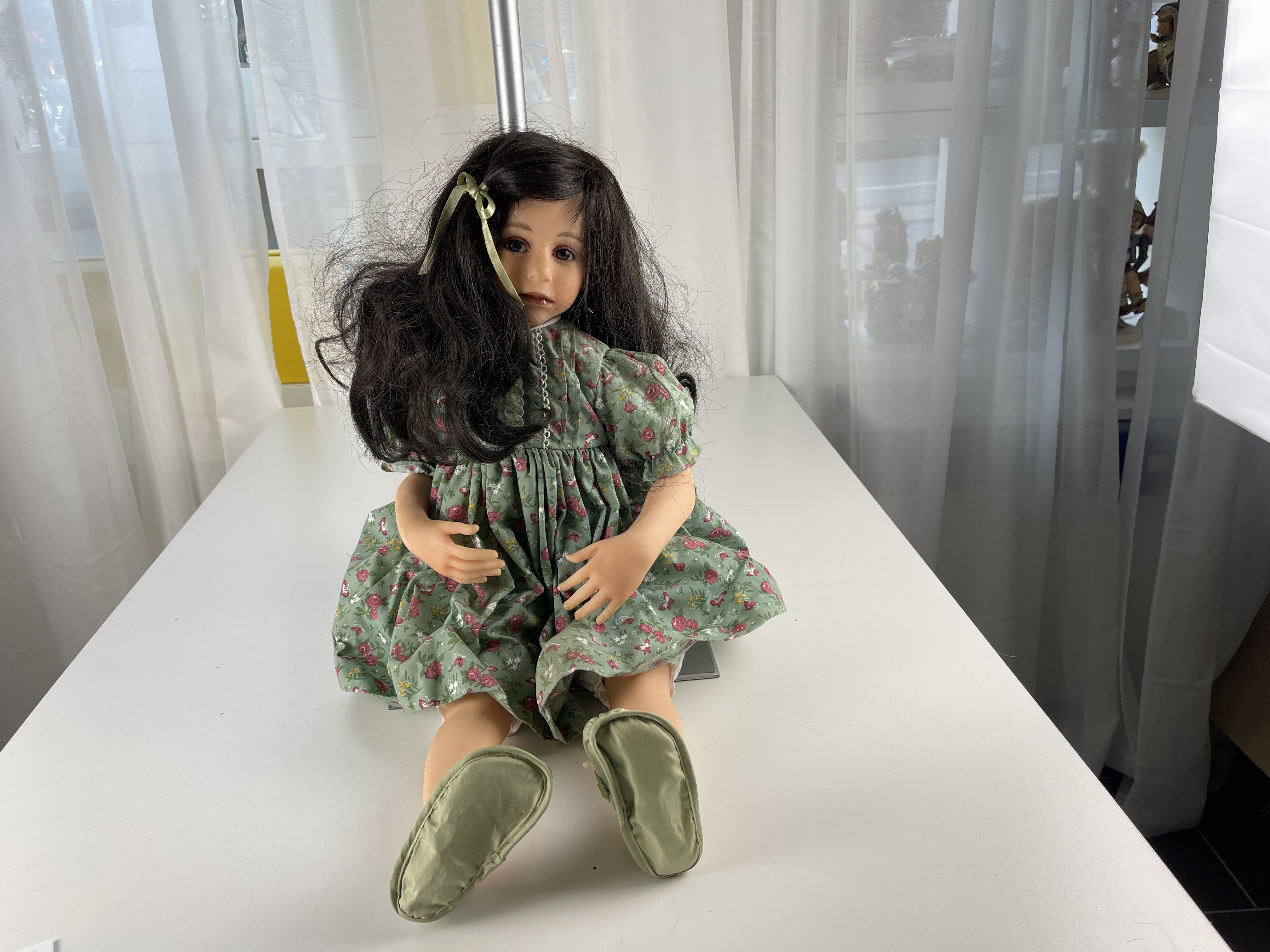 Künstlerpuppe Pamela Erff Resin Puppe 62 cm. Schmutzig