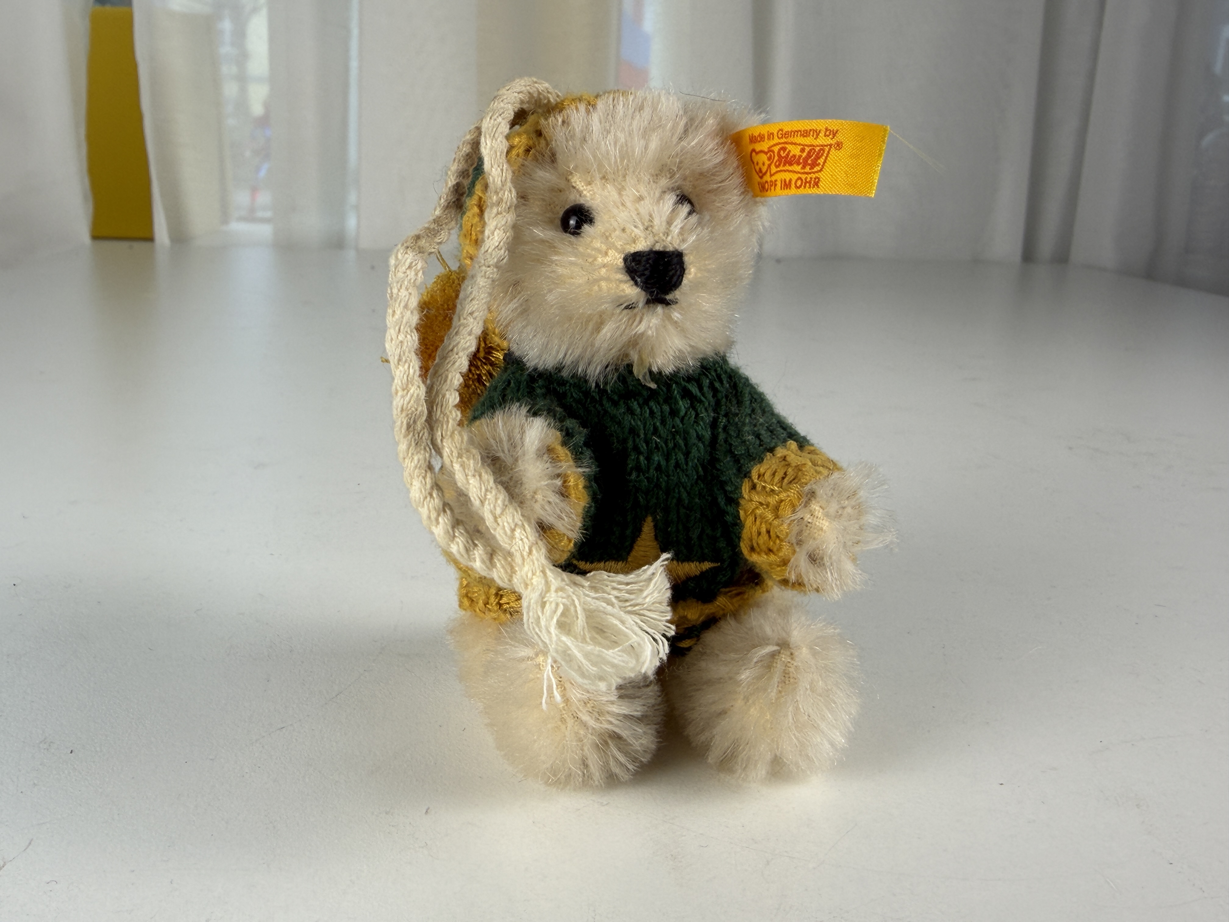 Steiff Tier 028373 Ornament Teddy Bär 10 cm Top Zustand 
